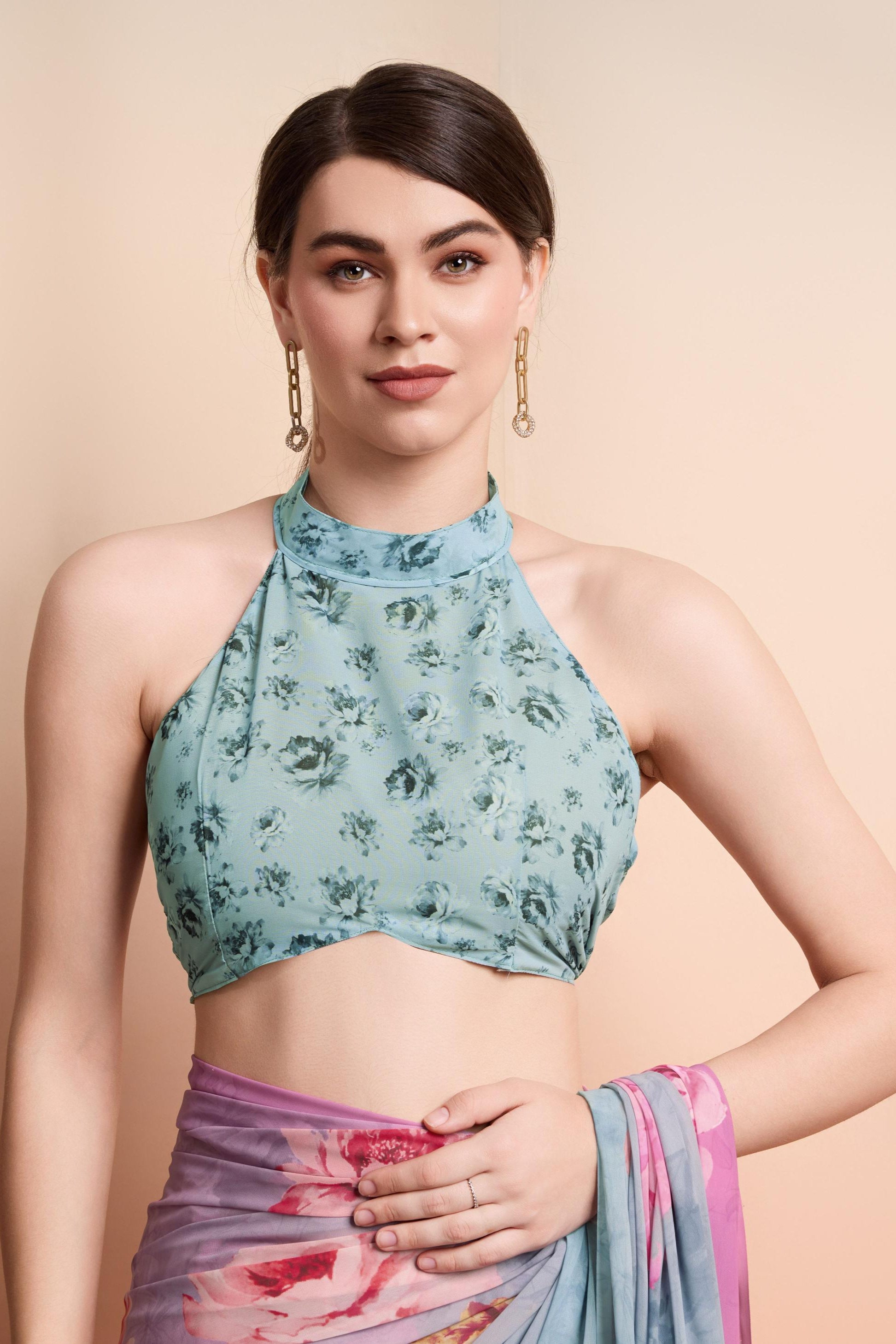 Onra Digital Floral Printed Weightless Georgette  Saree