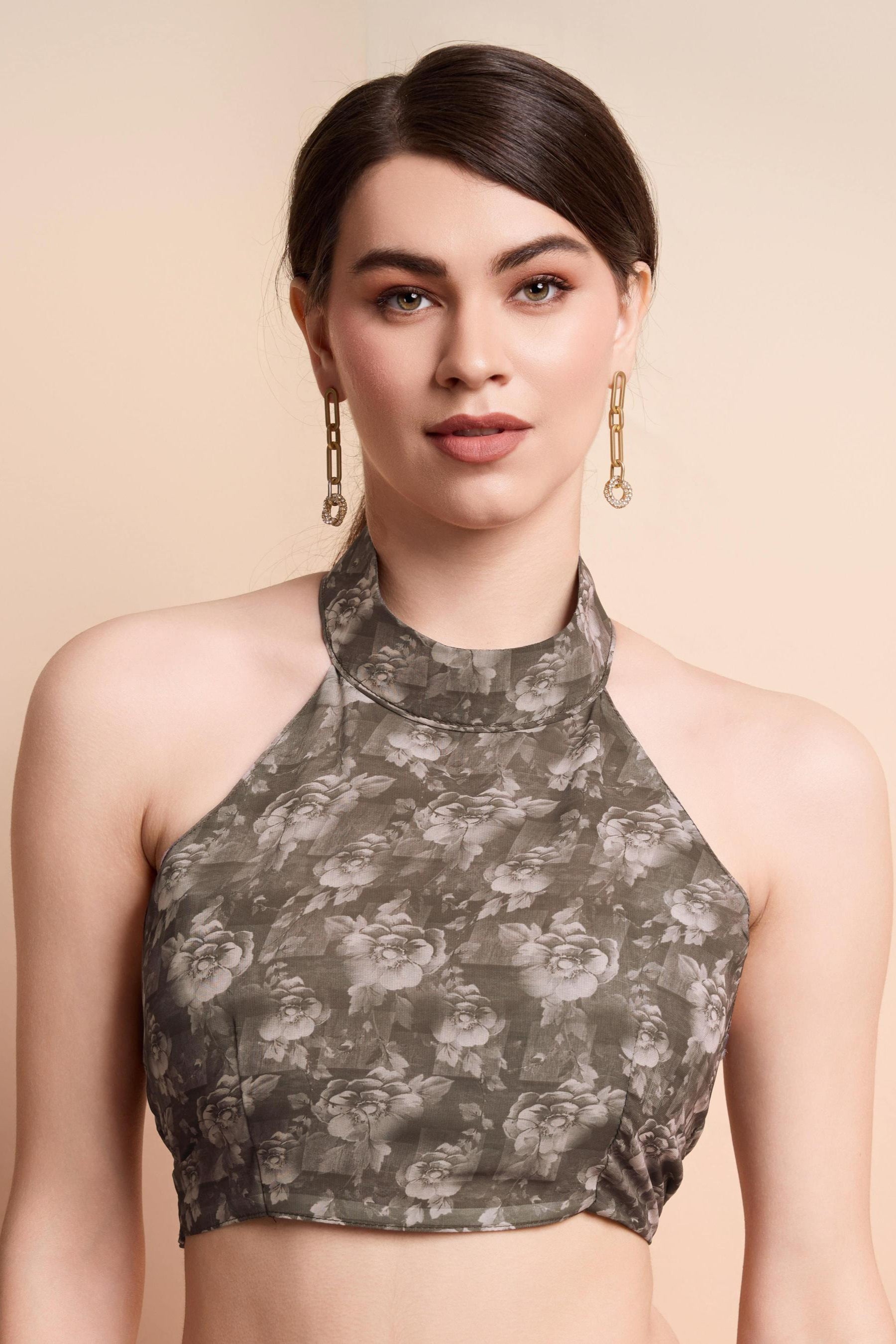 Onra Digital Pastel Floral Weightless Georgette Saree