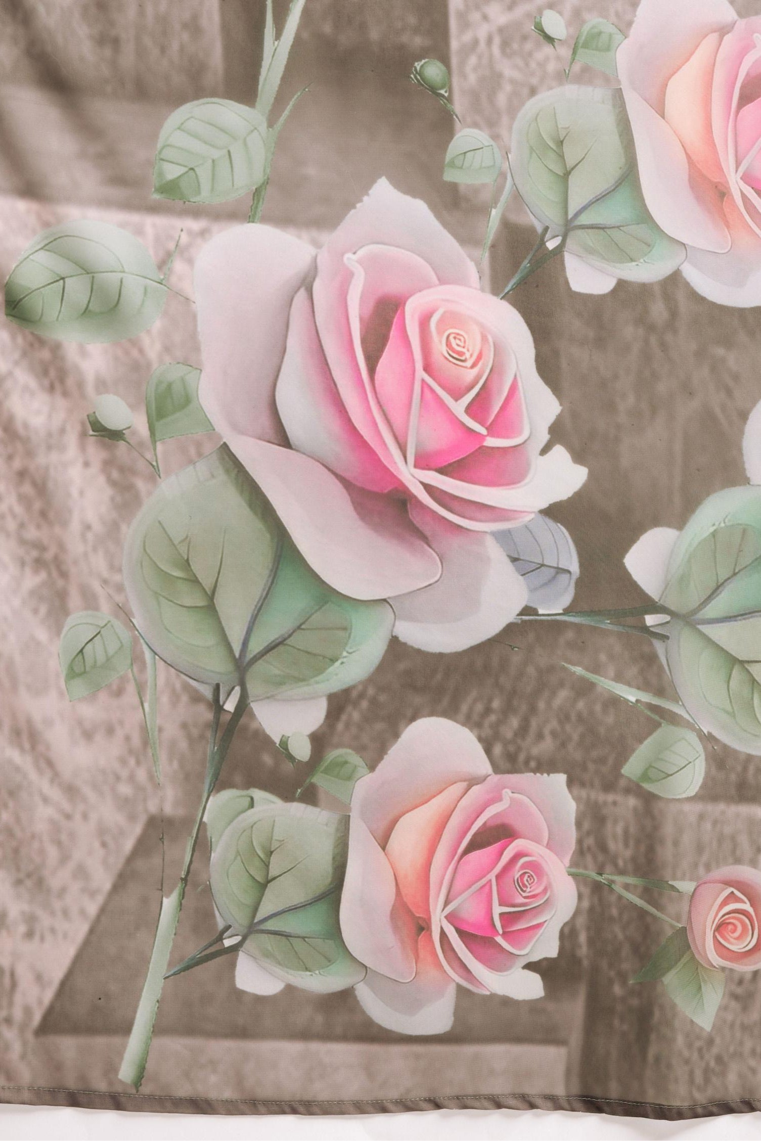 Onra Digital Pastel Floral Weightless Georgette Saree