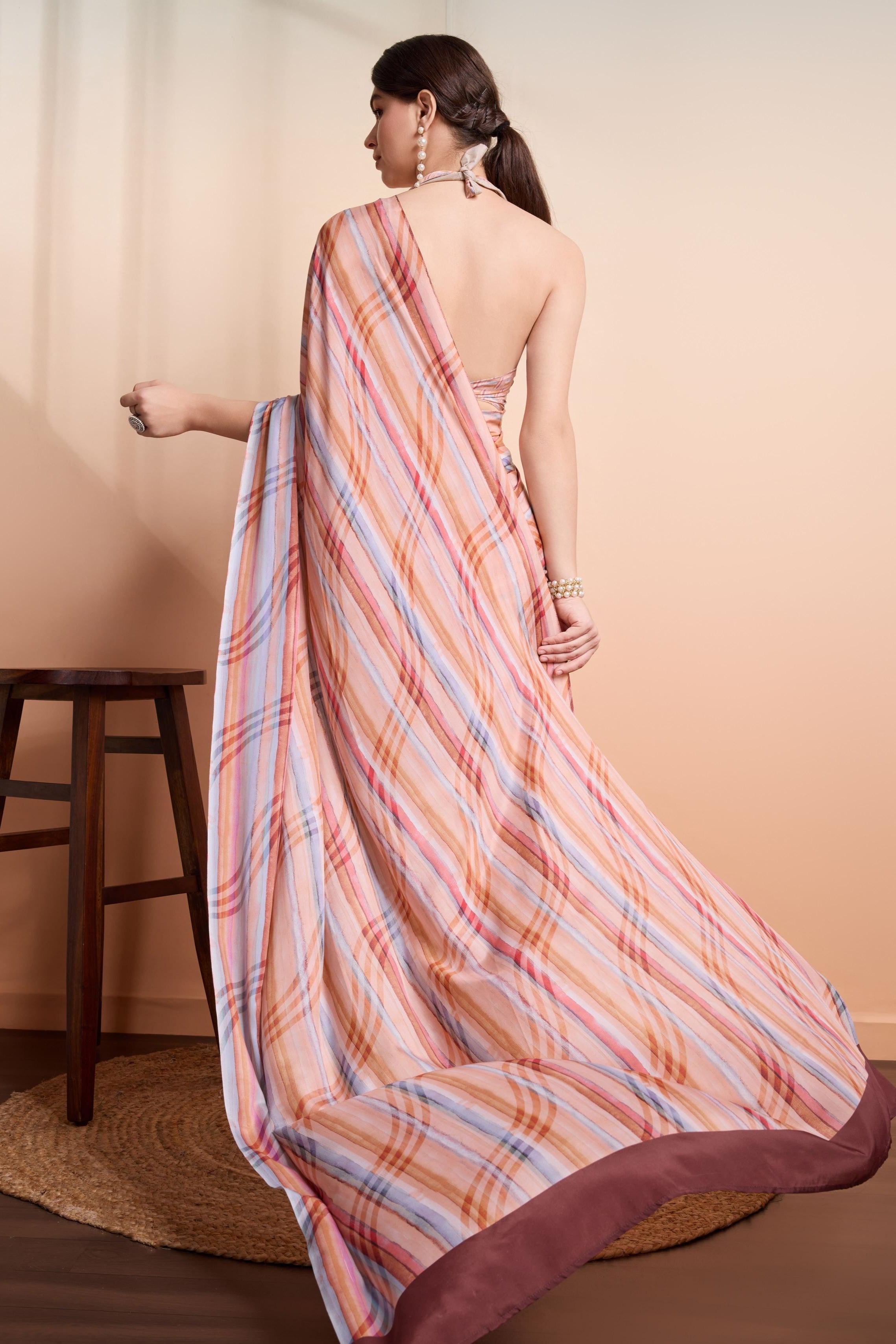 RACHNA Striped Printed  Saree
