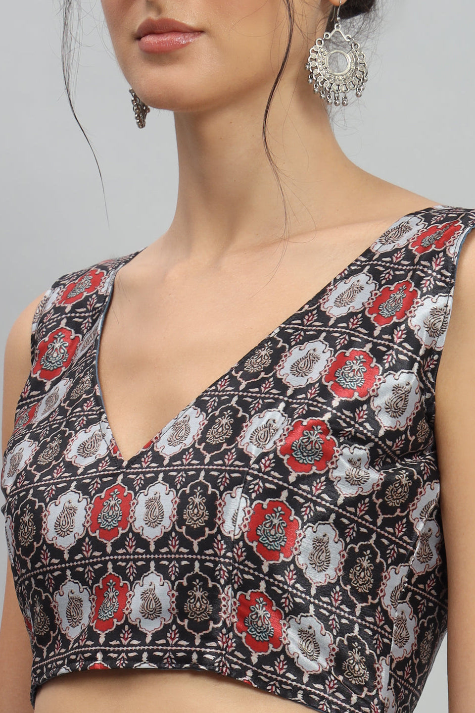 PURE DIGITAL ABSTRACT STRIPED SAREE