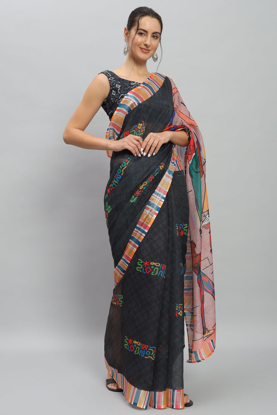 LGBTQ COMMUNITY PRIDE PRINTED SAREE