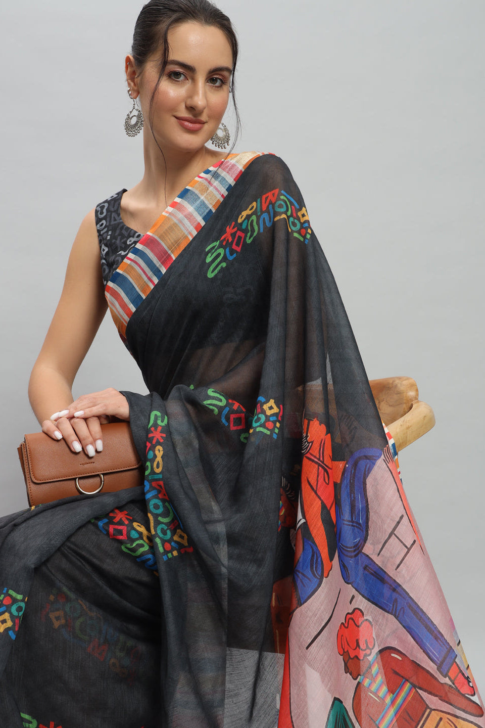 LGBTQ COMMUNITY PRIDE PRINTED SAREE