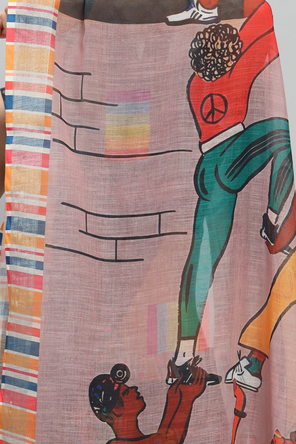 LGBTQ COMMUNITY PRIDE PRINTED SAREE