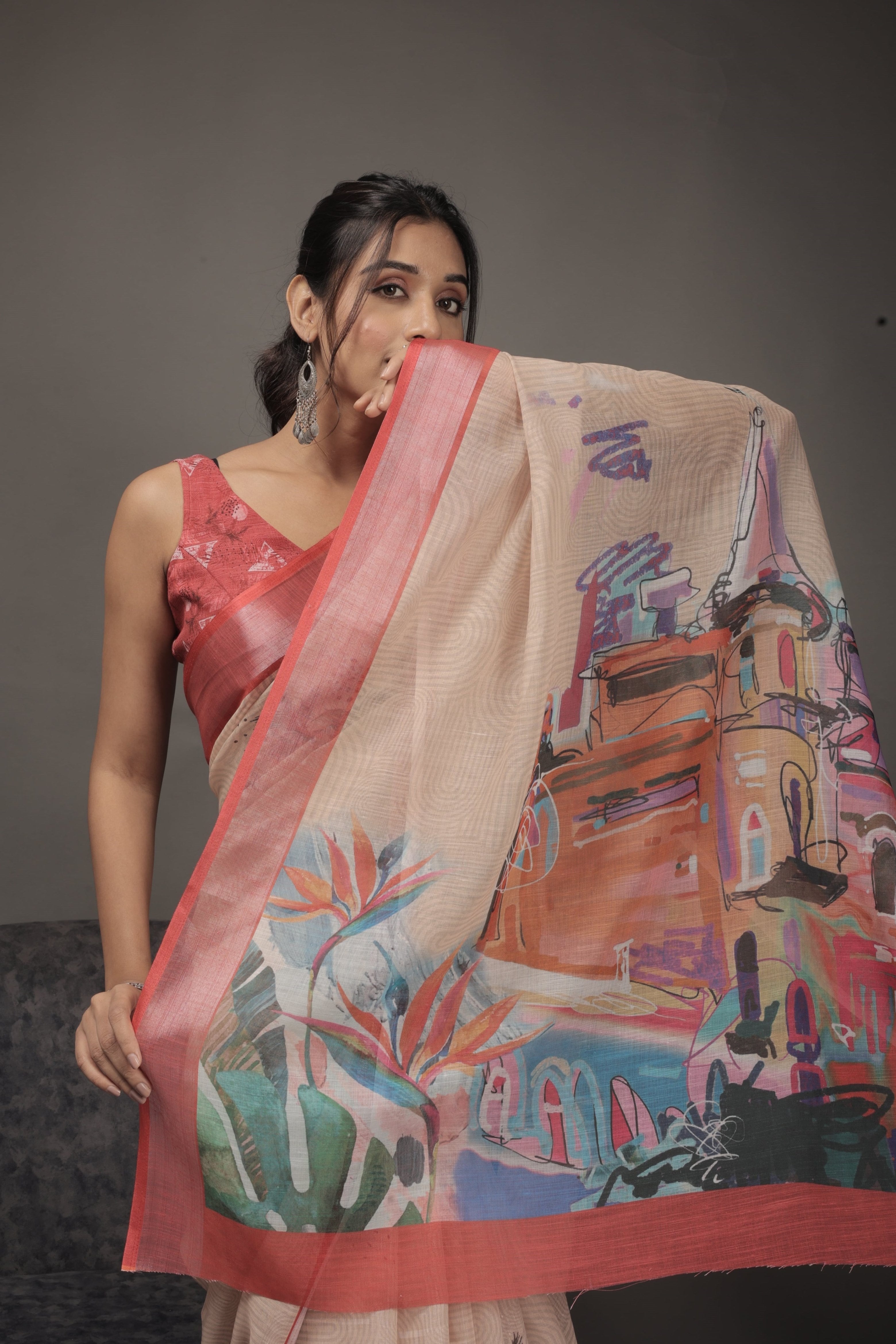 Monta Saint Prints Casual Ready To Wear Saree