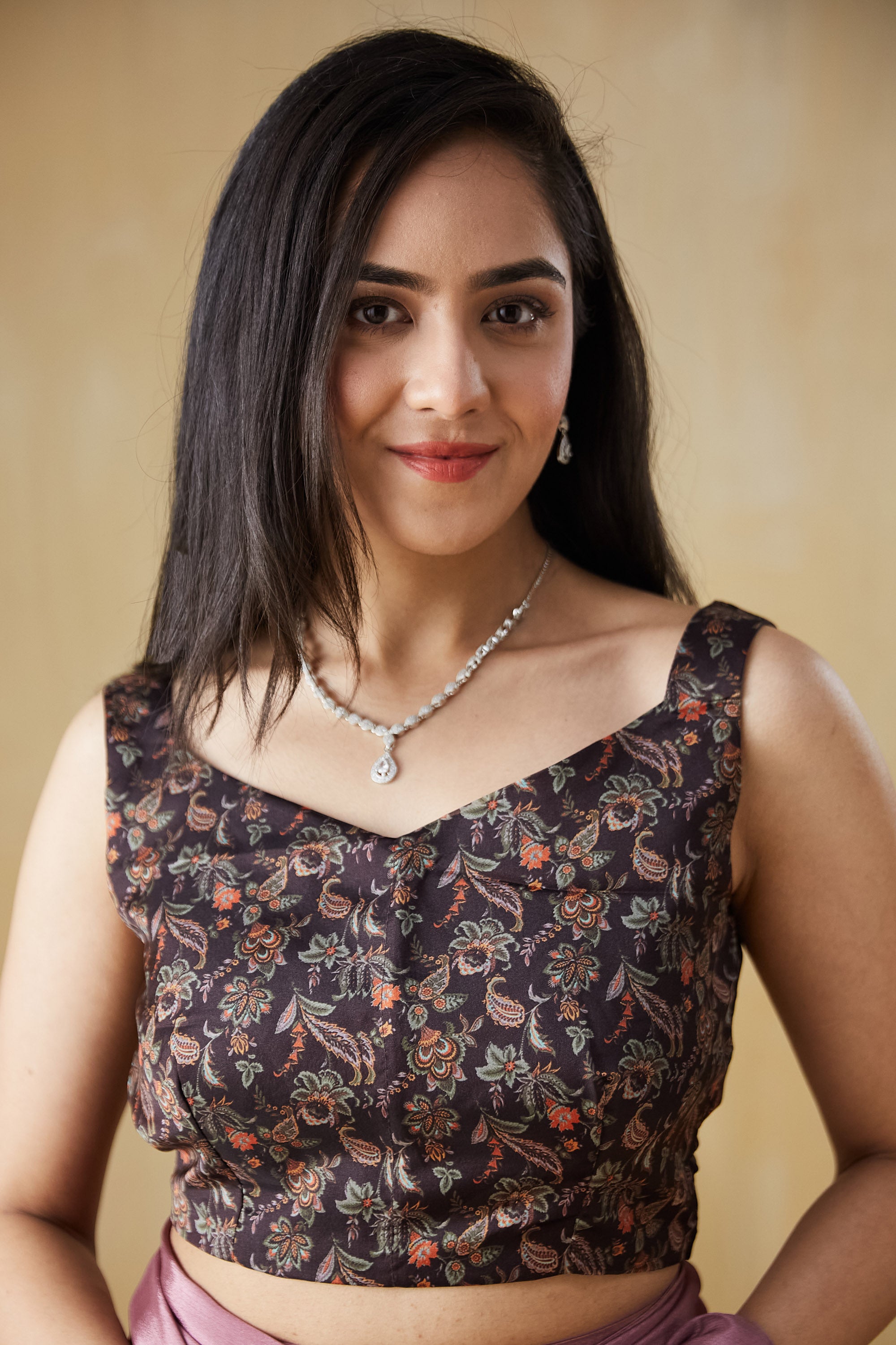 Ombre Ready to wear Rustpink Saree