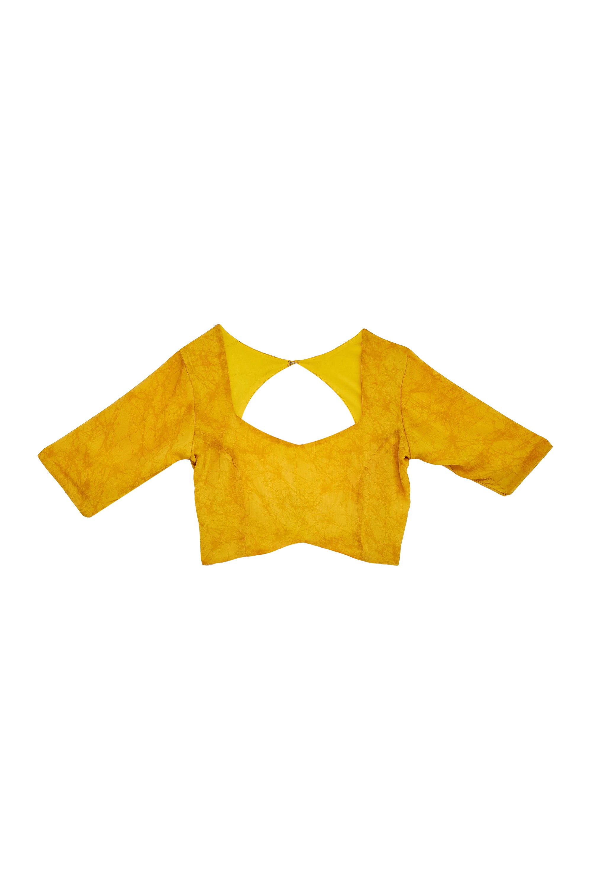 Amazing Yellow Color Poly Chiffon Ready To Wear Saree