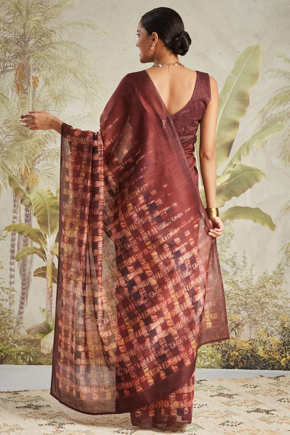 RACHNA Women Ready to Wear Chanderi Saree