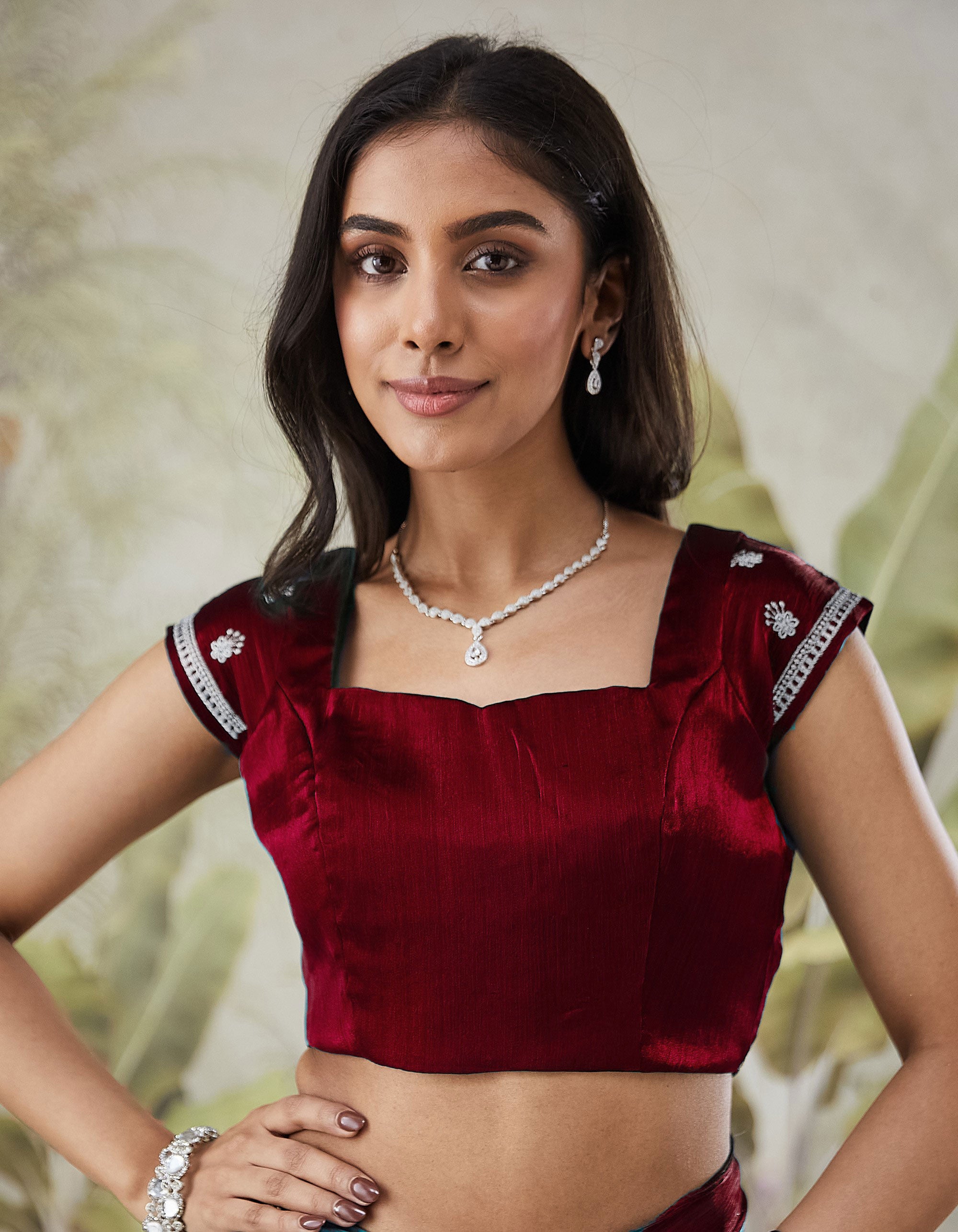 Partywear Embroidered Work Saree