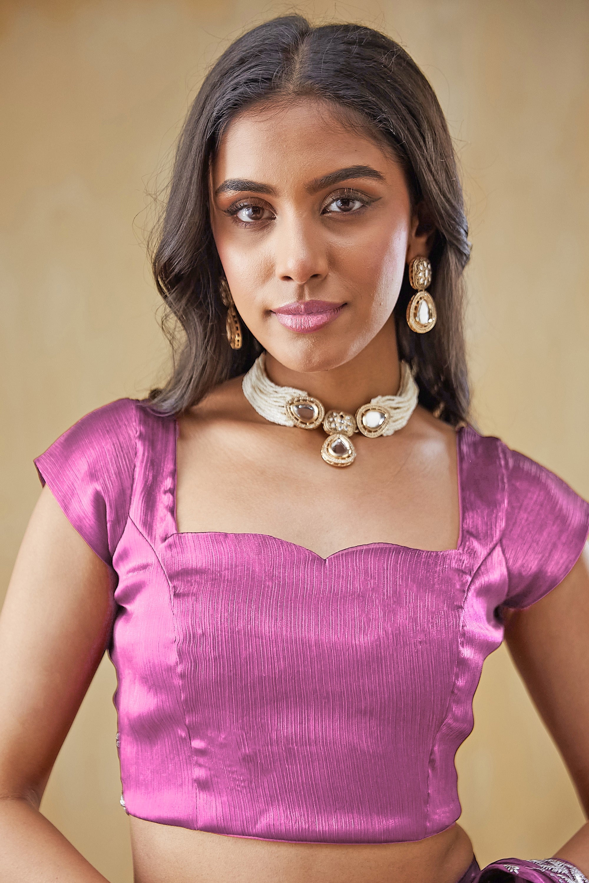 Embroidery Work Ready To Wear Saree