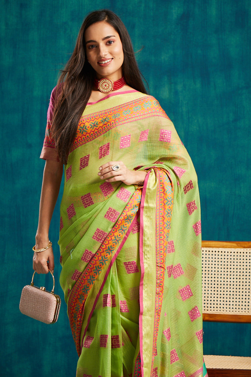 Dharmavaram Woven Art Silk Saree