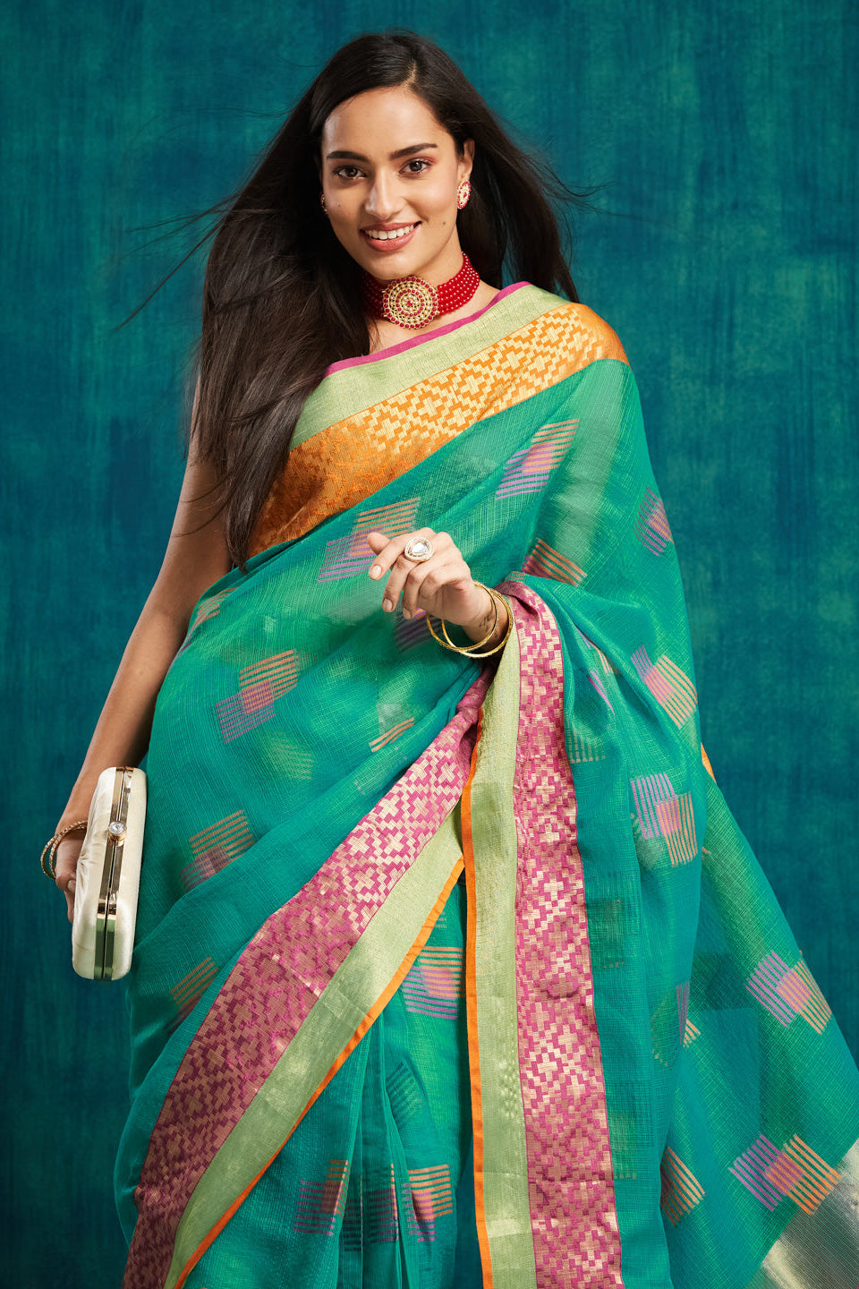 Dharmavaram Woven Art Silk Saree