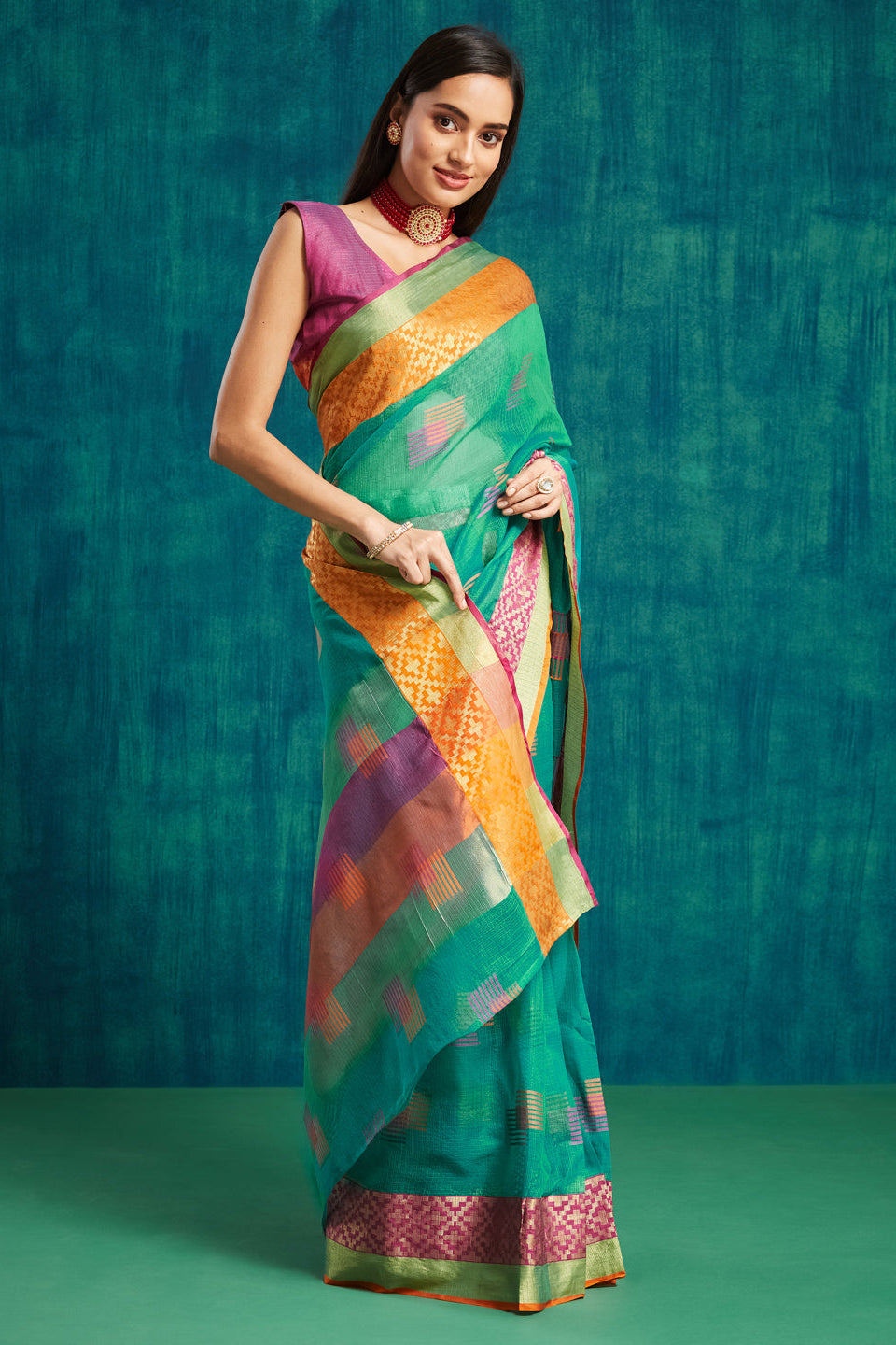 Dharmavaram Woven Art Silk Saree