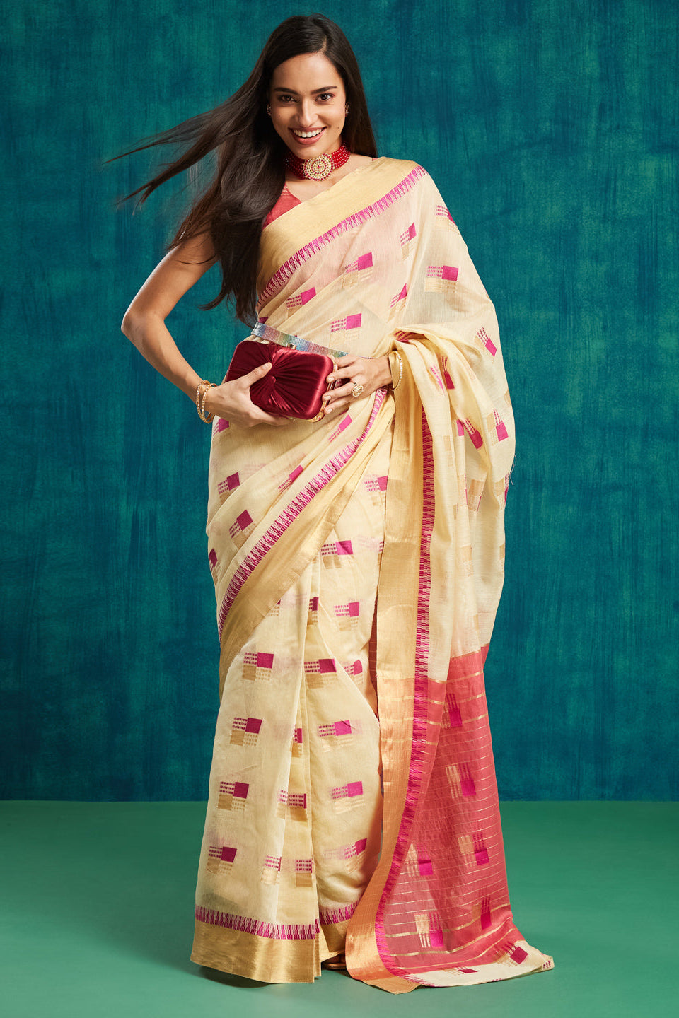 Dharmavaram Woven Art Silk Saree