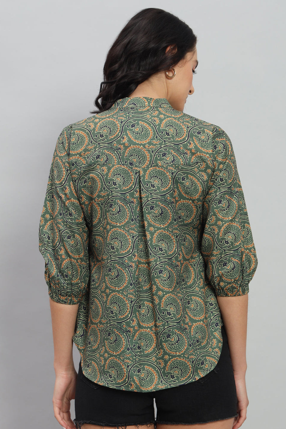 Quilted Vintage Rayon Shirt