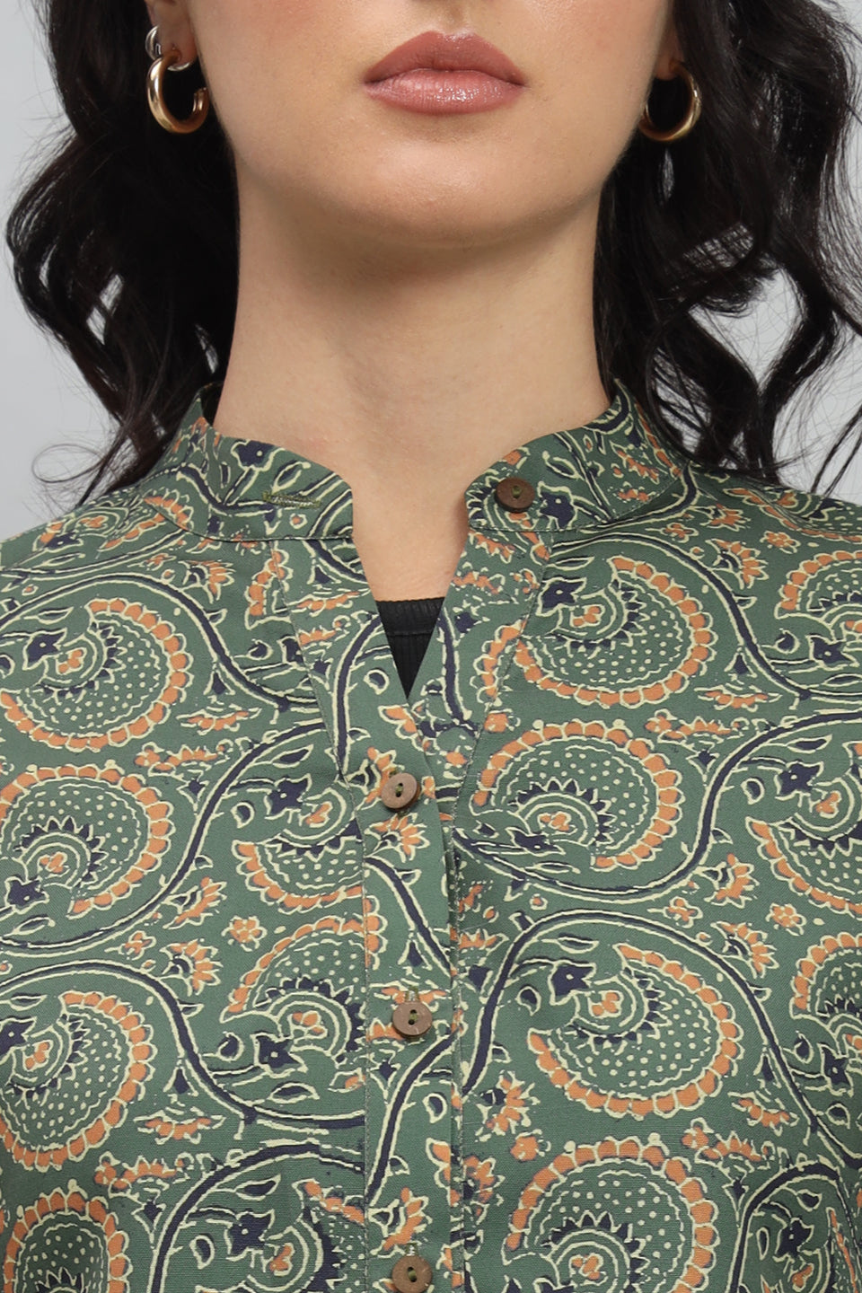 Quilted Vintage Rayon Shirt