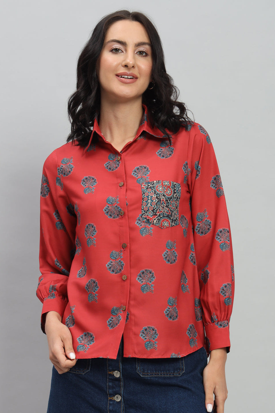 Vintage Quilted Rayon Shirt