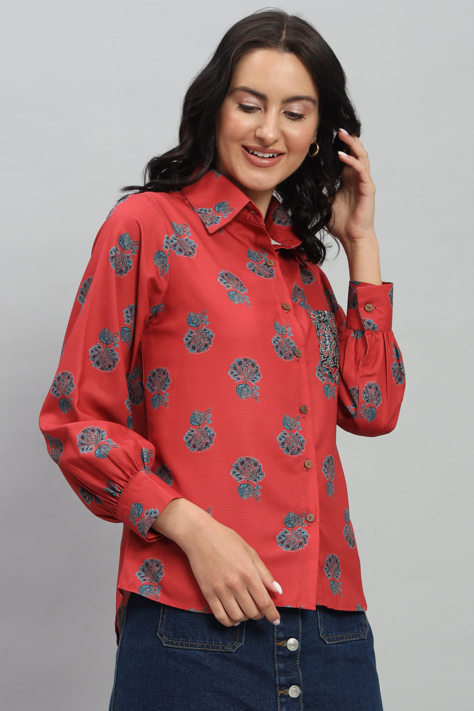 Vintage Quilted Rayon Shirt