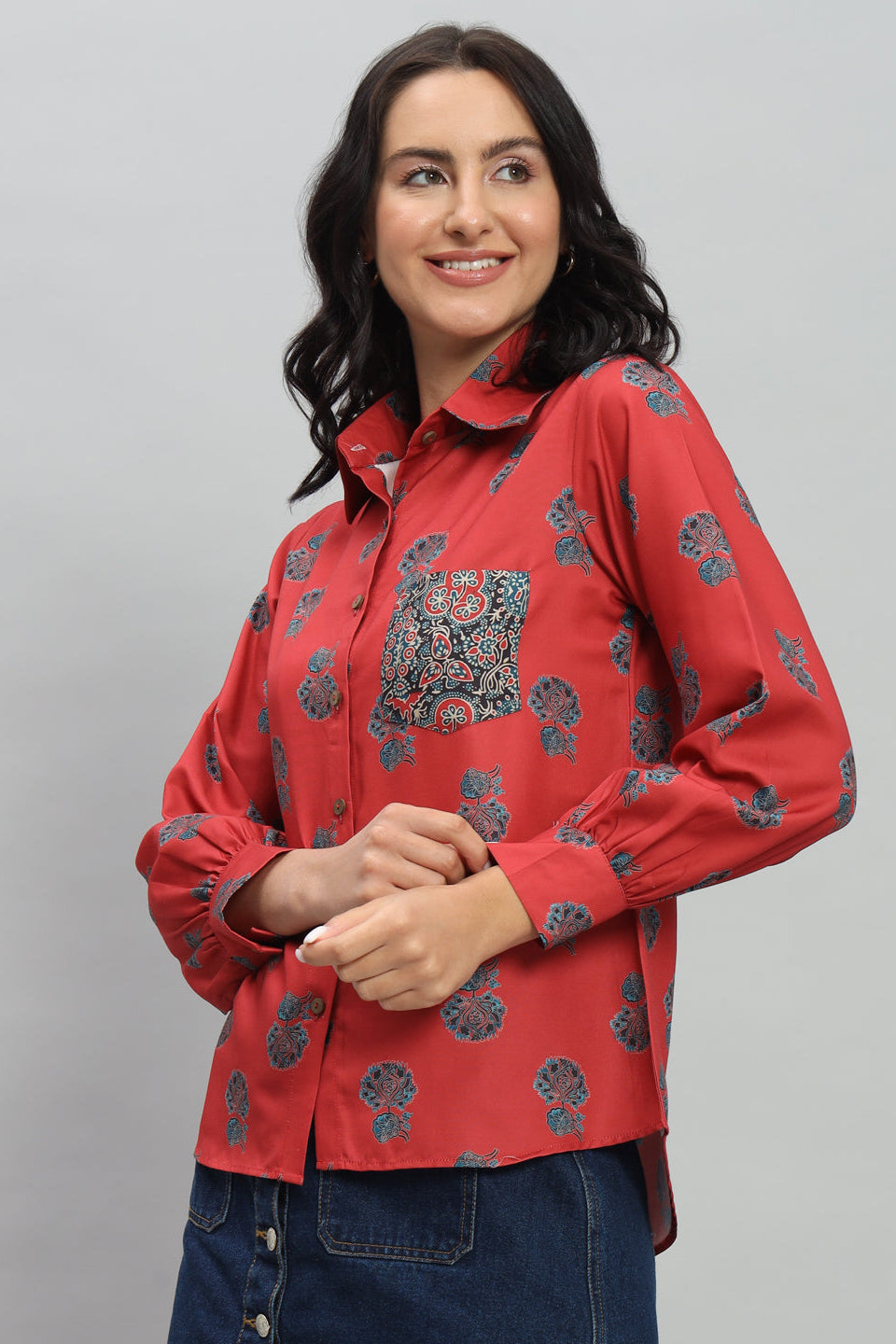 Vintage Quilted Rayon Shirt