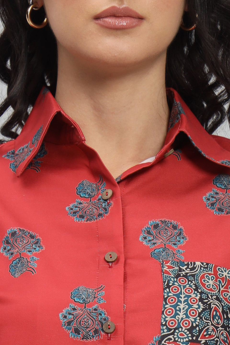 Vintage Quilted Rayon Shirt