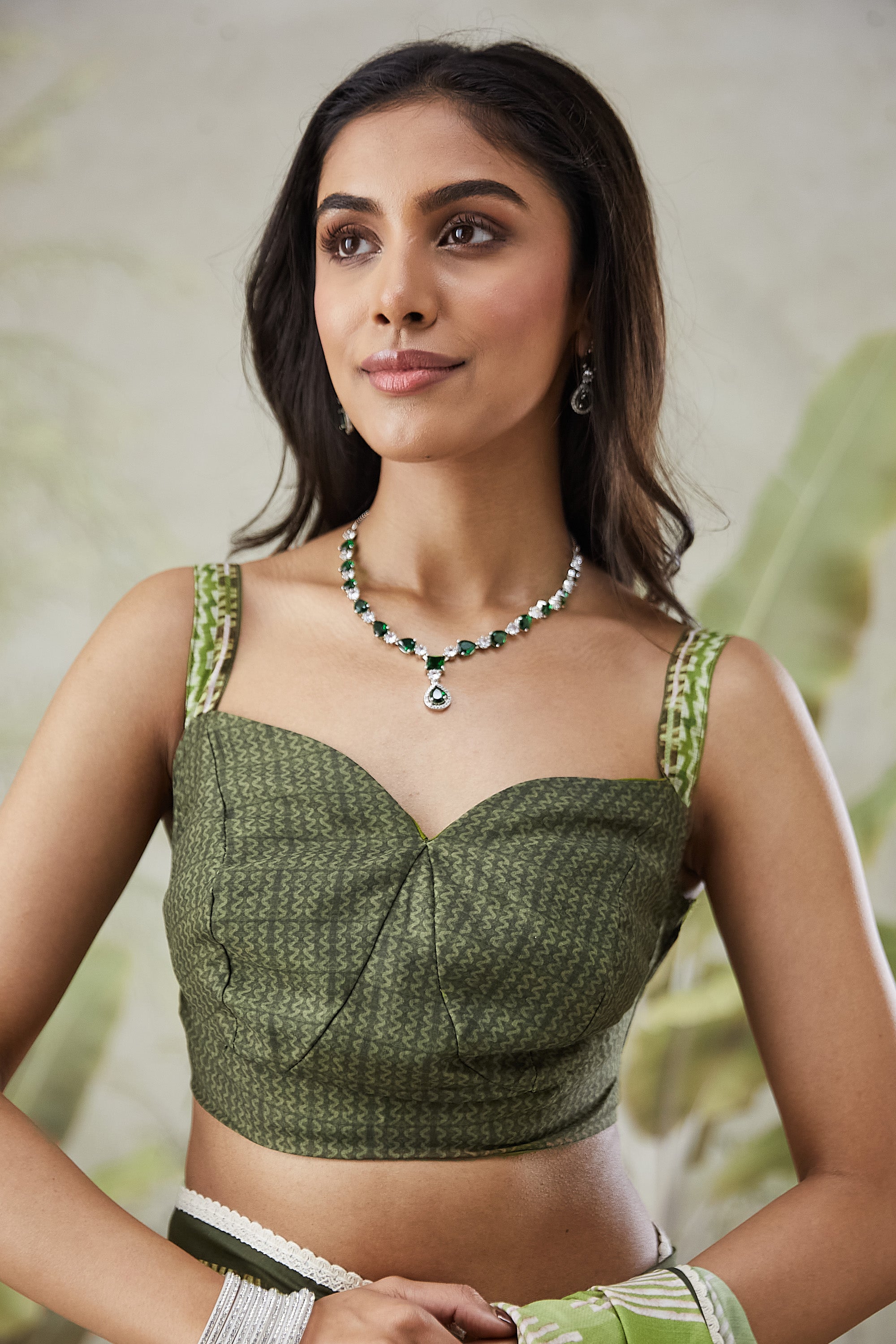 Strips Print Lace Border Ready To Wear Saree