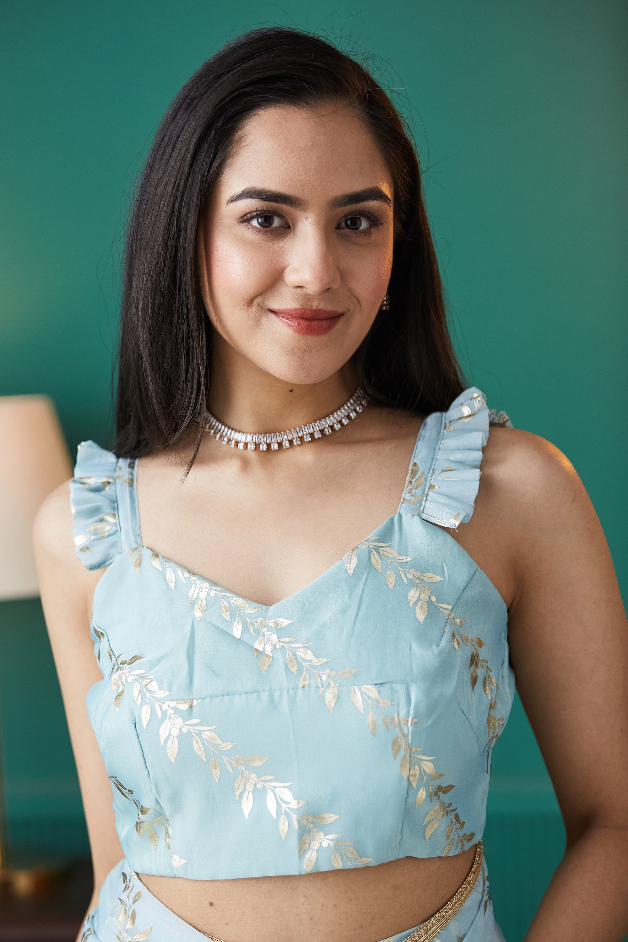 Organza Foil Print  Saree