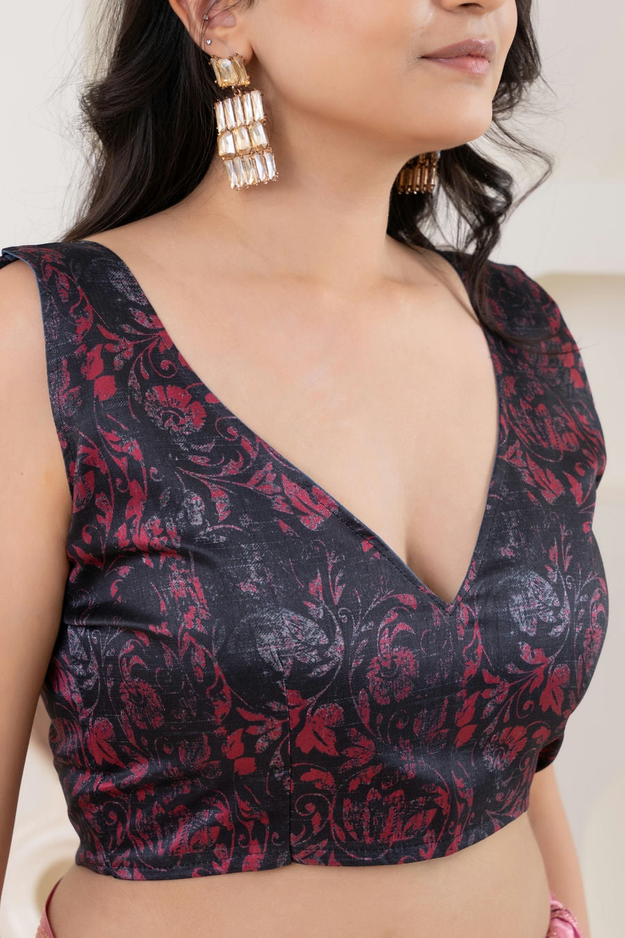 Multi Shading Swarovski Work Soft Silk Prestitched Ready To Wear Saree