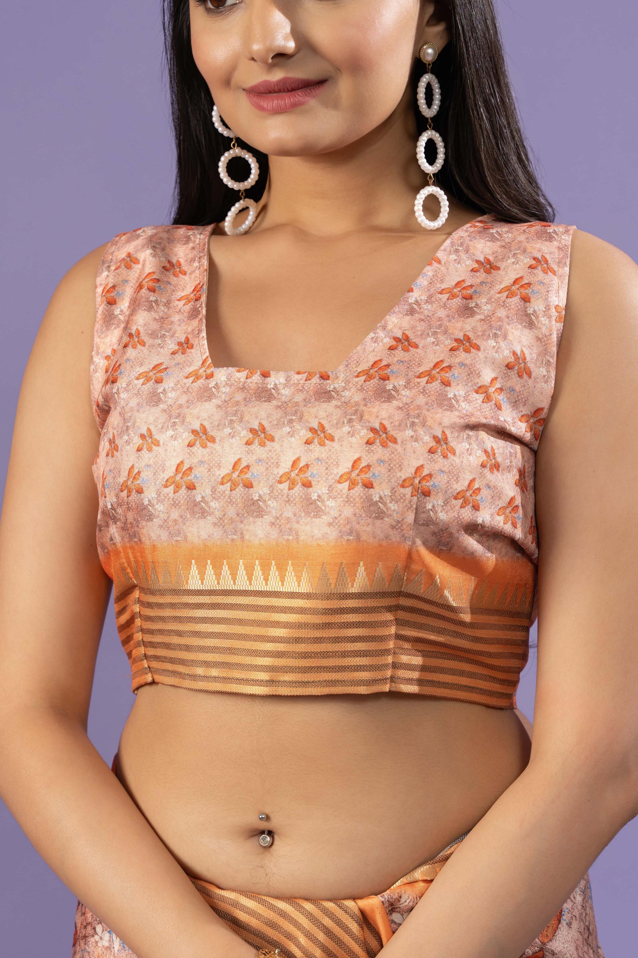 Batik Printed Manipuri Tussar Saree