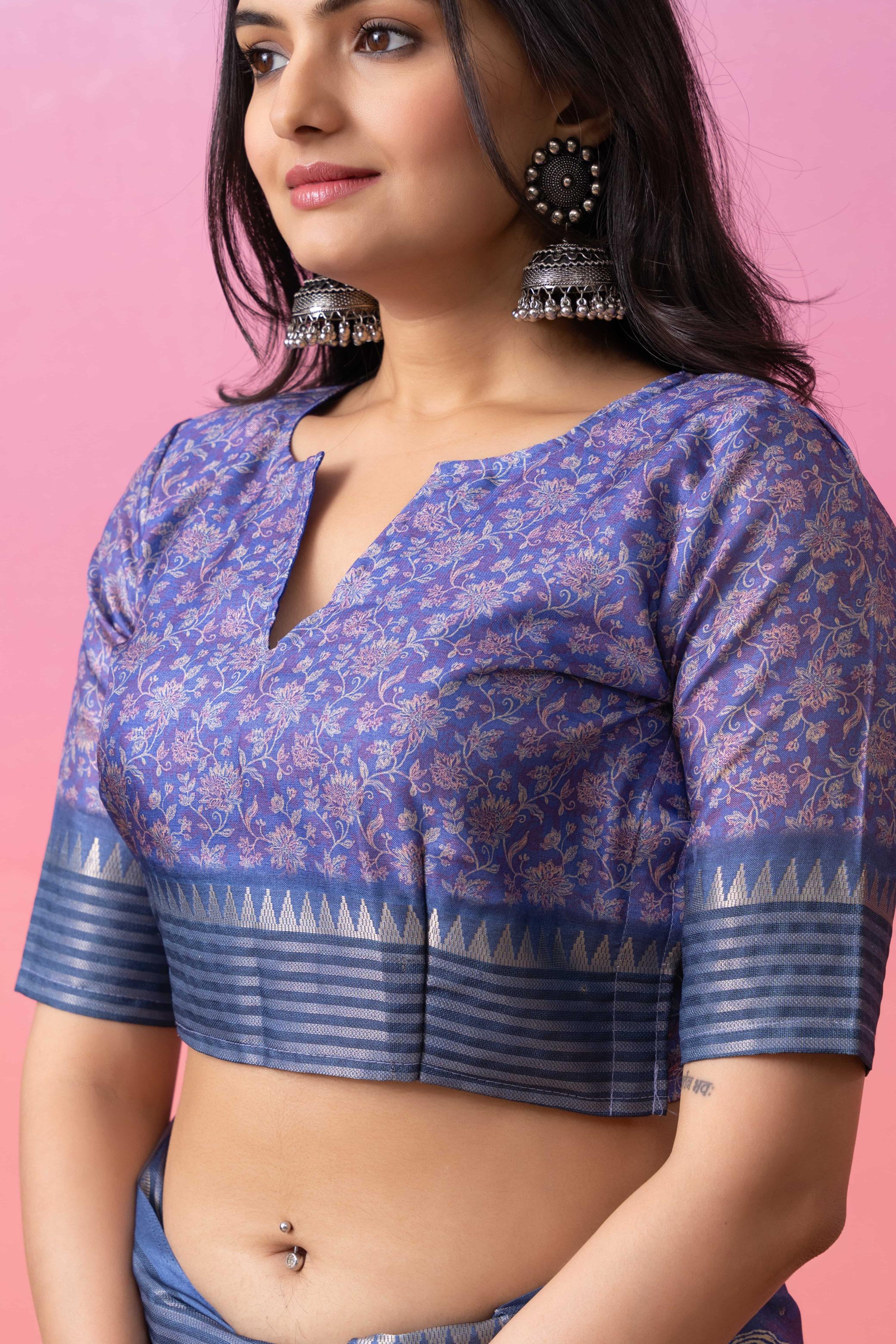 Digital Batik Printed Manipuri Tussar Saree