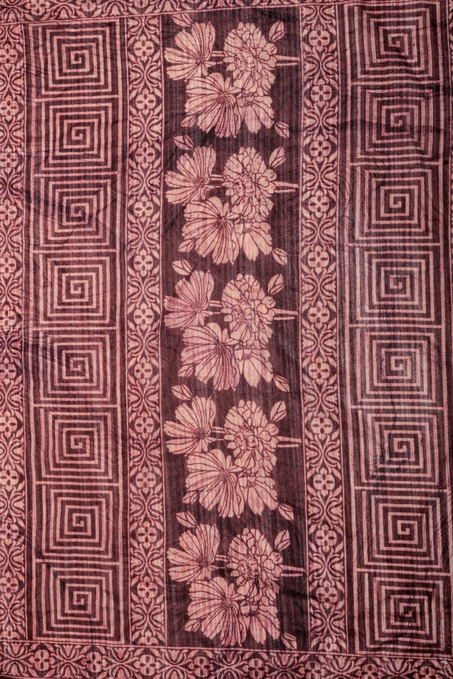 Batik Printed Bhagalpuri Dailywear Saree