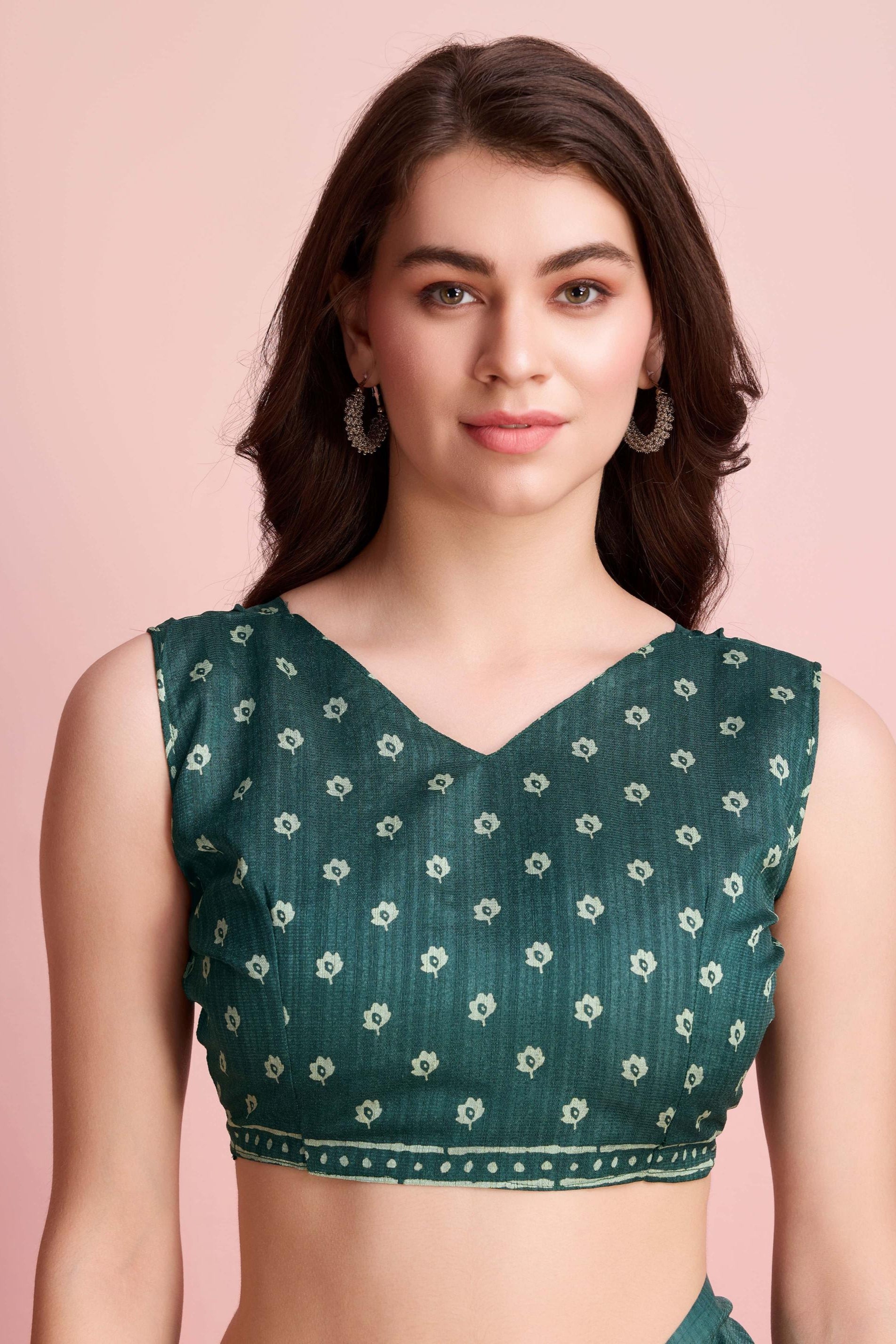 Batik Print Cotton Silk Blend Saree