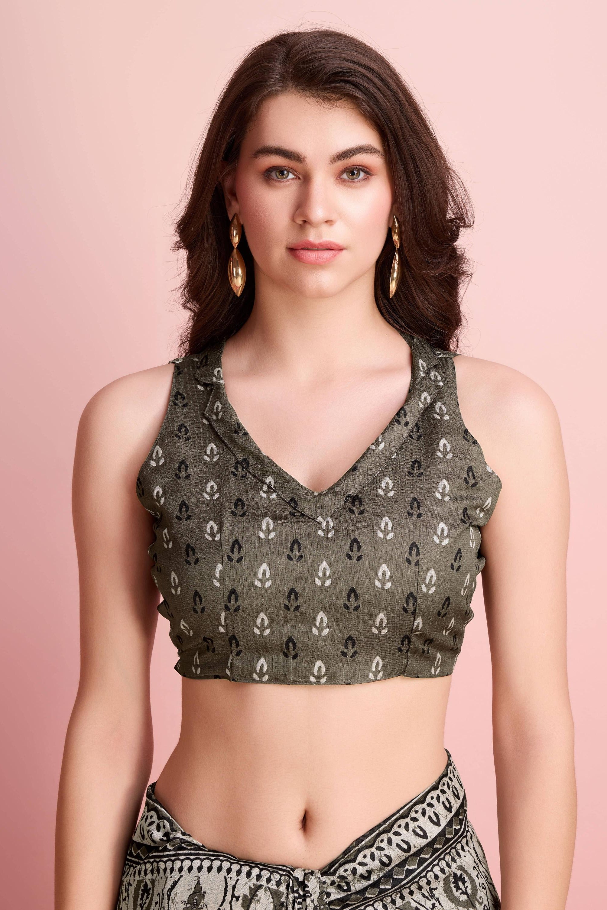 Ajrakh Paisley Prints Cotton Silk Blend Saree