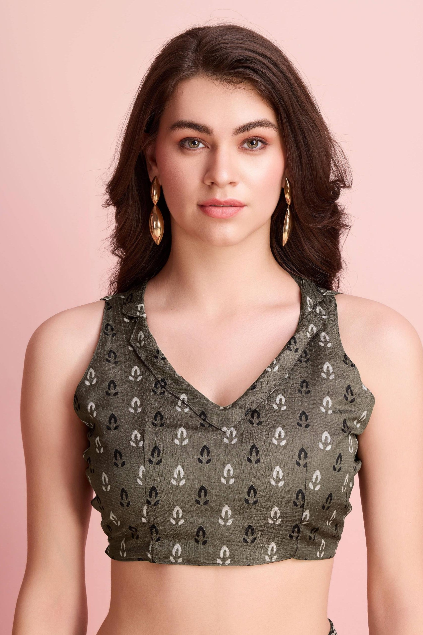 Ajrakh Paisley Prints Cotton Silk Blend Saree