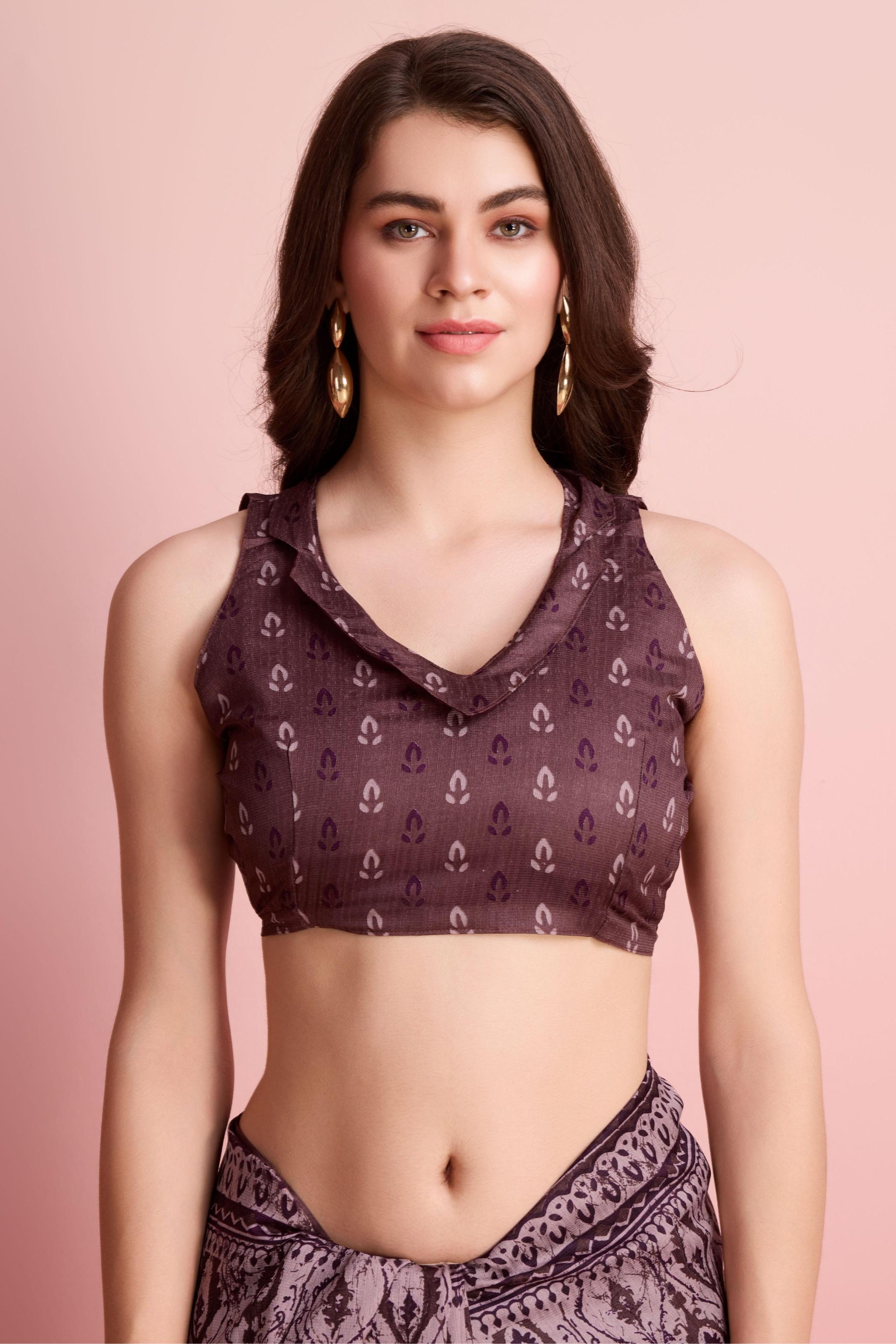 Ajrakh Paisley Prints Cotton Silk Blend Saree