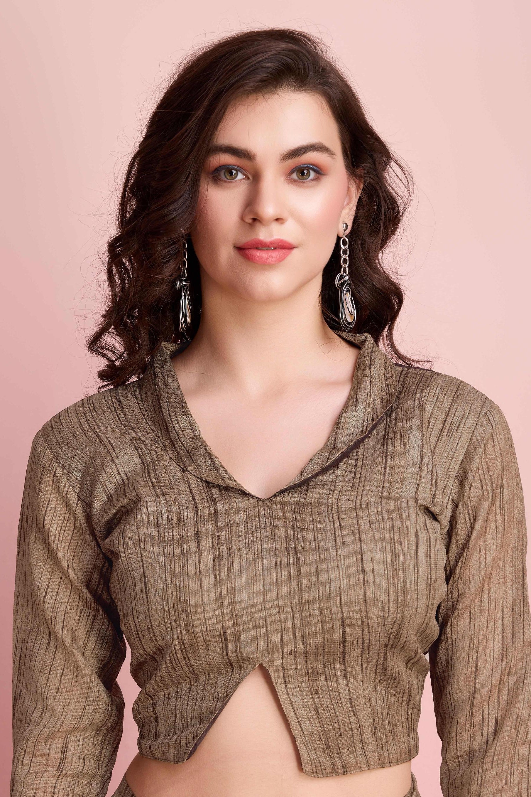 Abstract Floral Prints Cotton Silk Saree