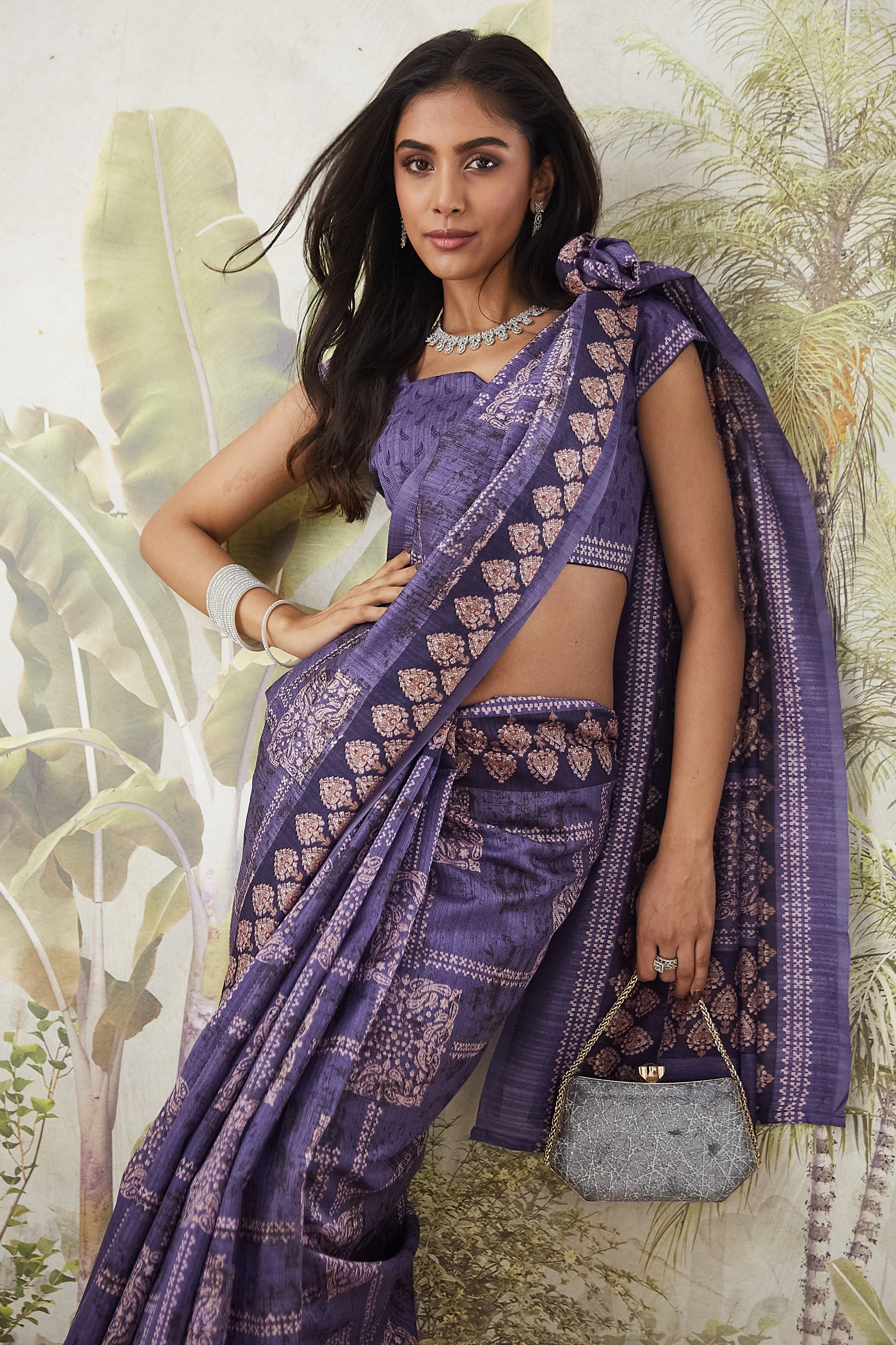 Dailywear Batik Prints Mulmul Saree