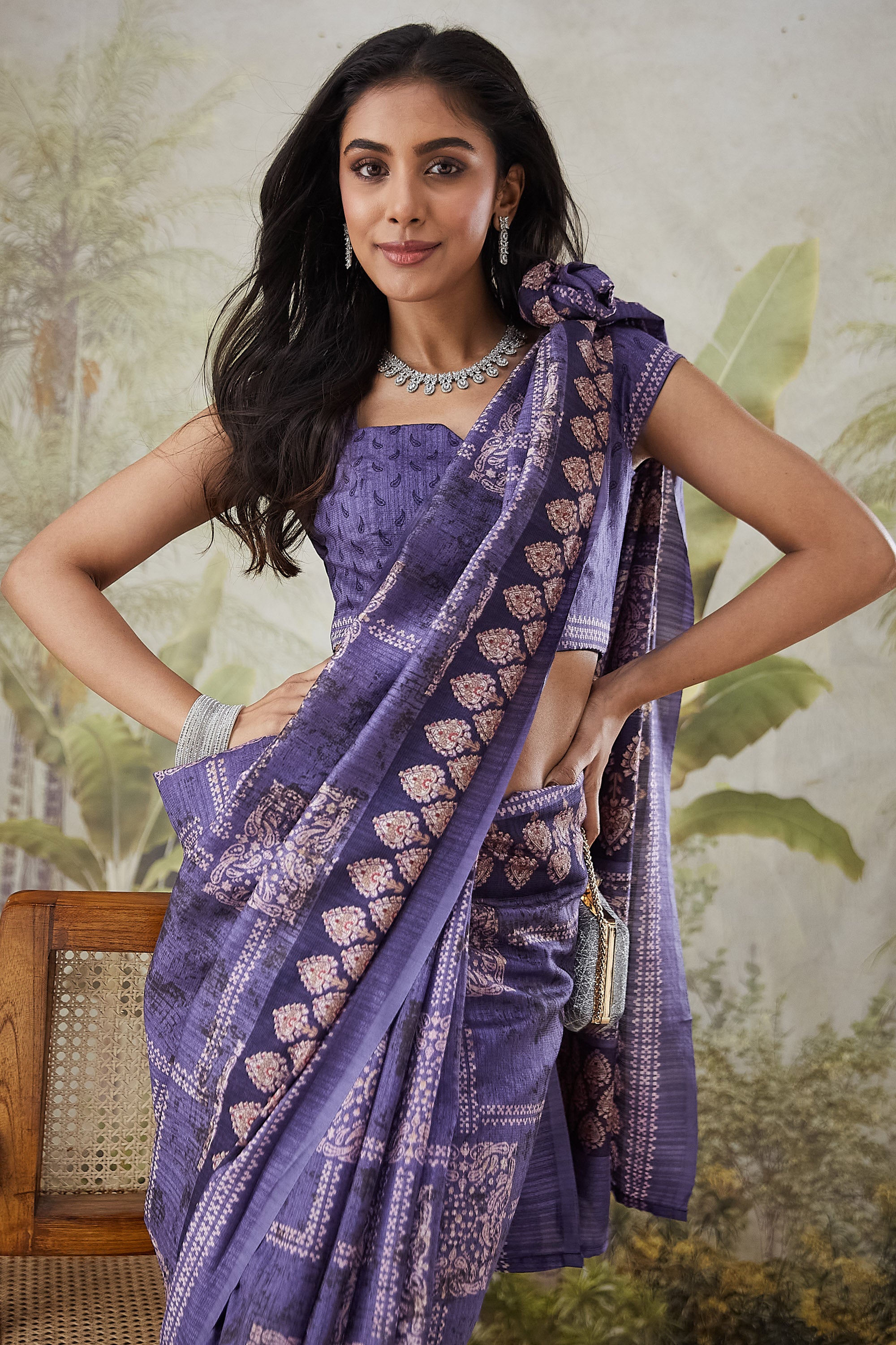 Dailywear Batik Prints Mulmul Saree