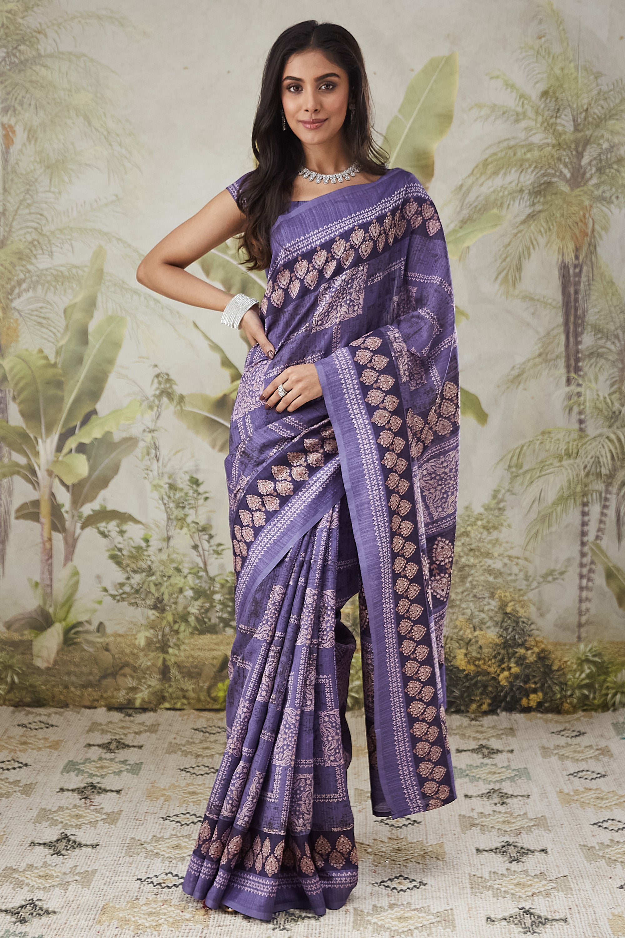 Dailywear Batik Prints Mulmul Saree