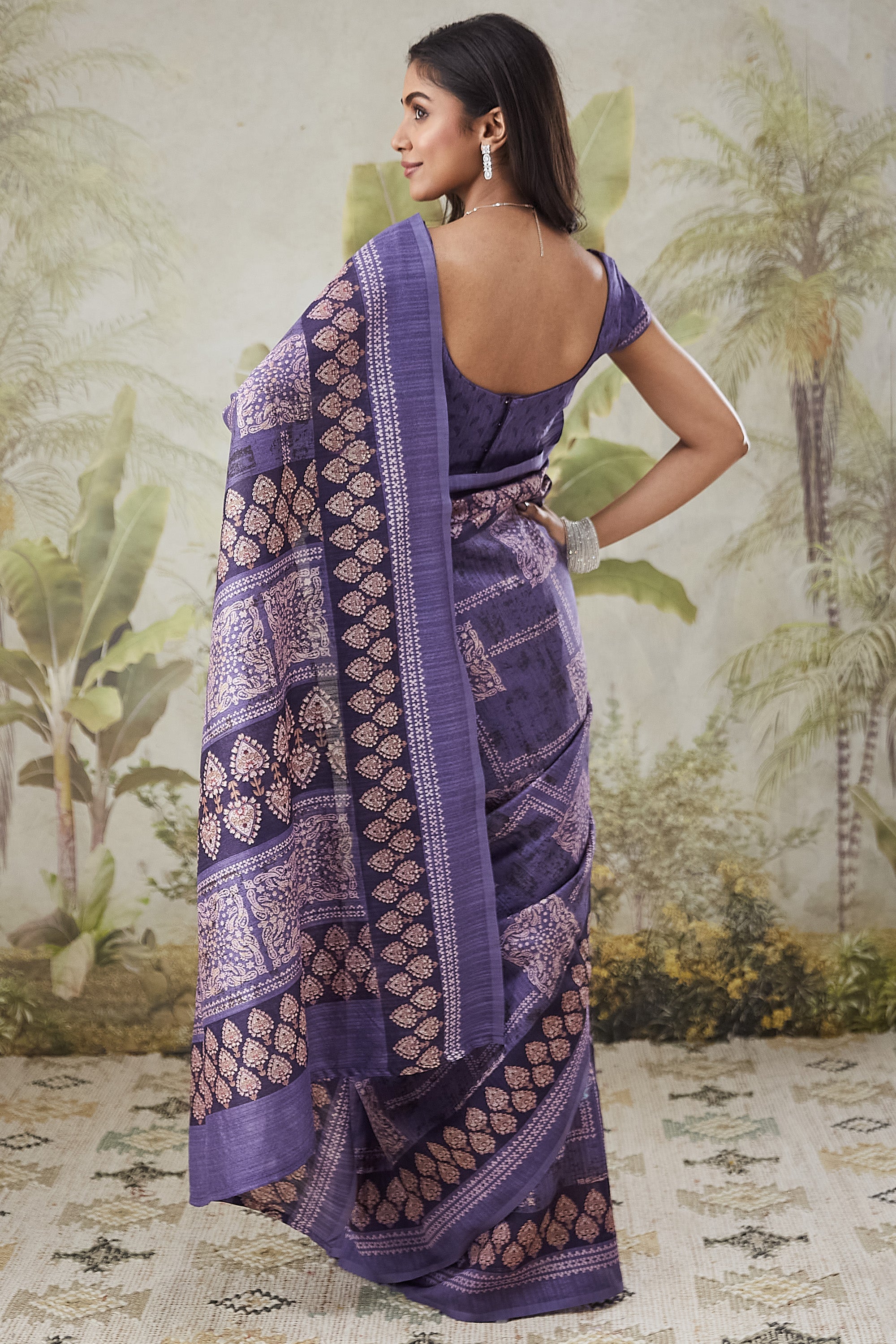 Dailywear Batik Prints Mulmul Saree