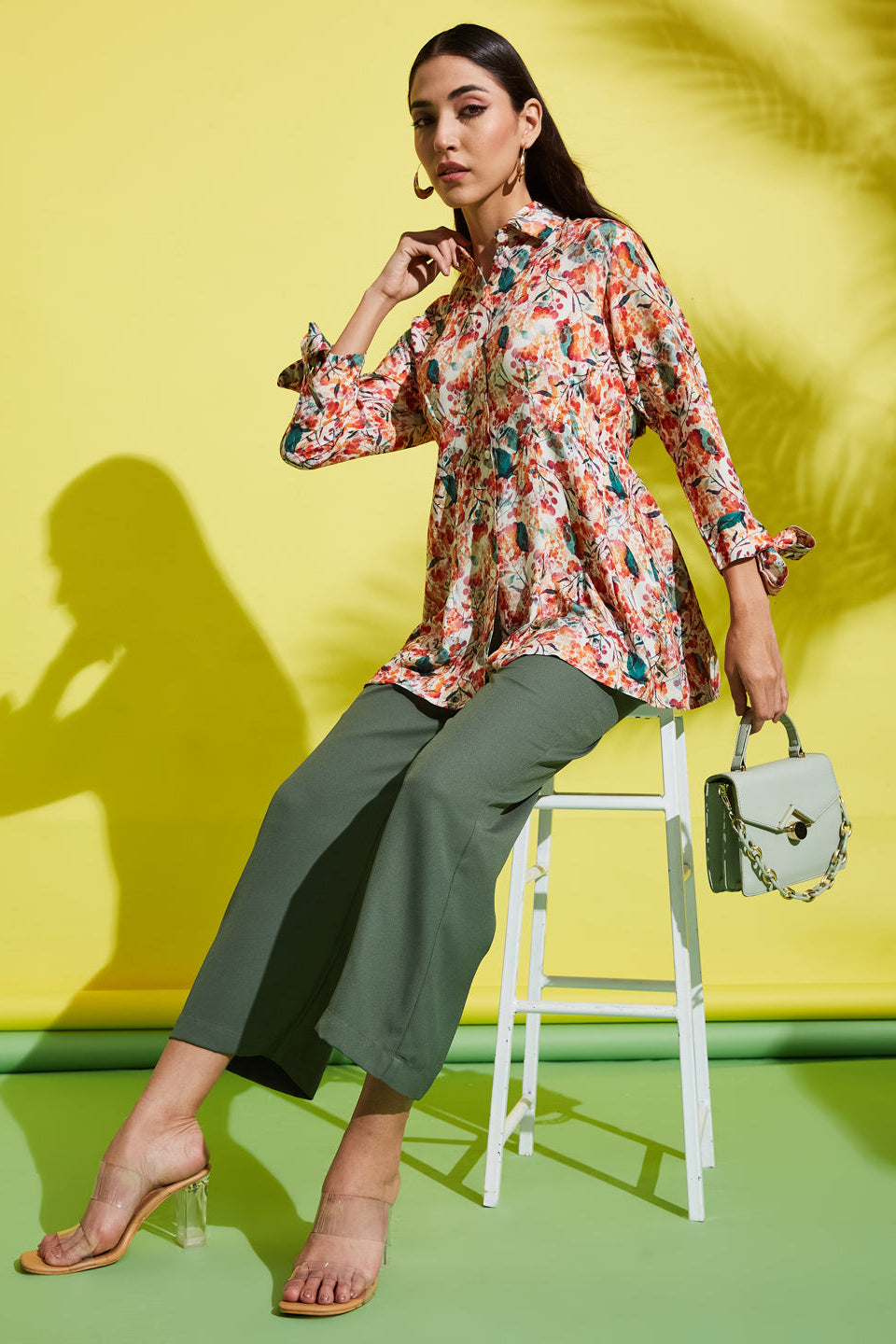 Floral Batik Prints Rayon Shirt
