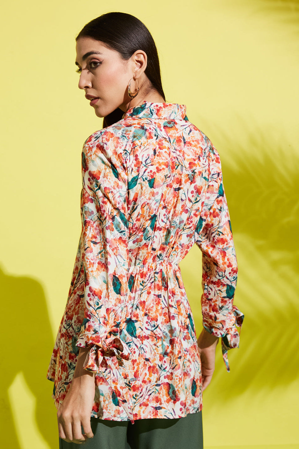 Floral Batik Prints Rayon Shirt