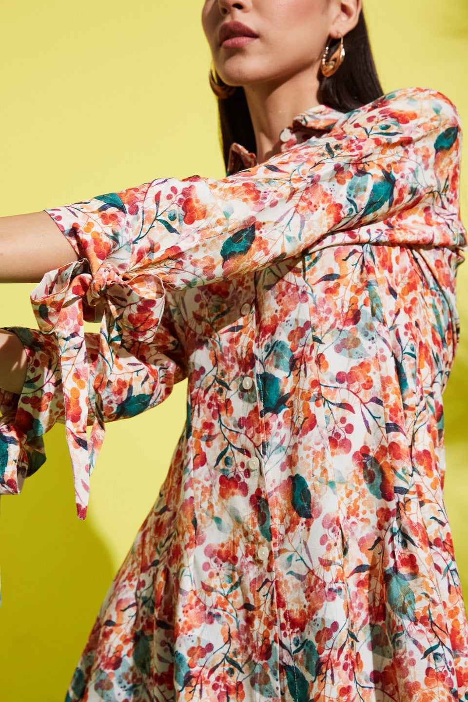 Floral Batik Prints Rayon Shirt