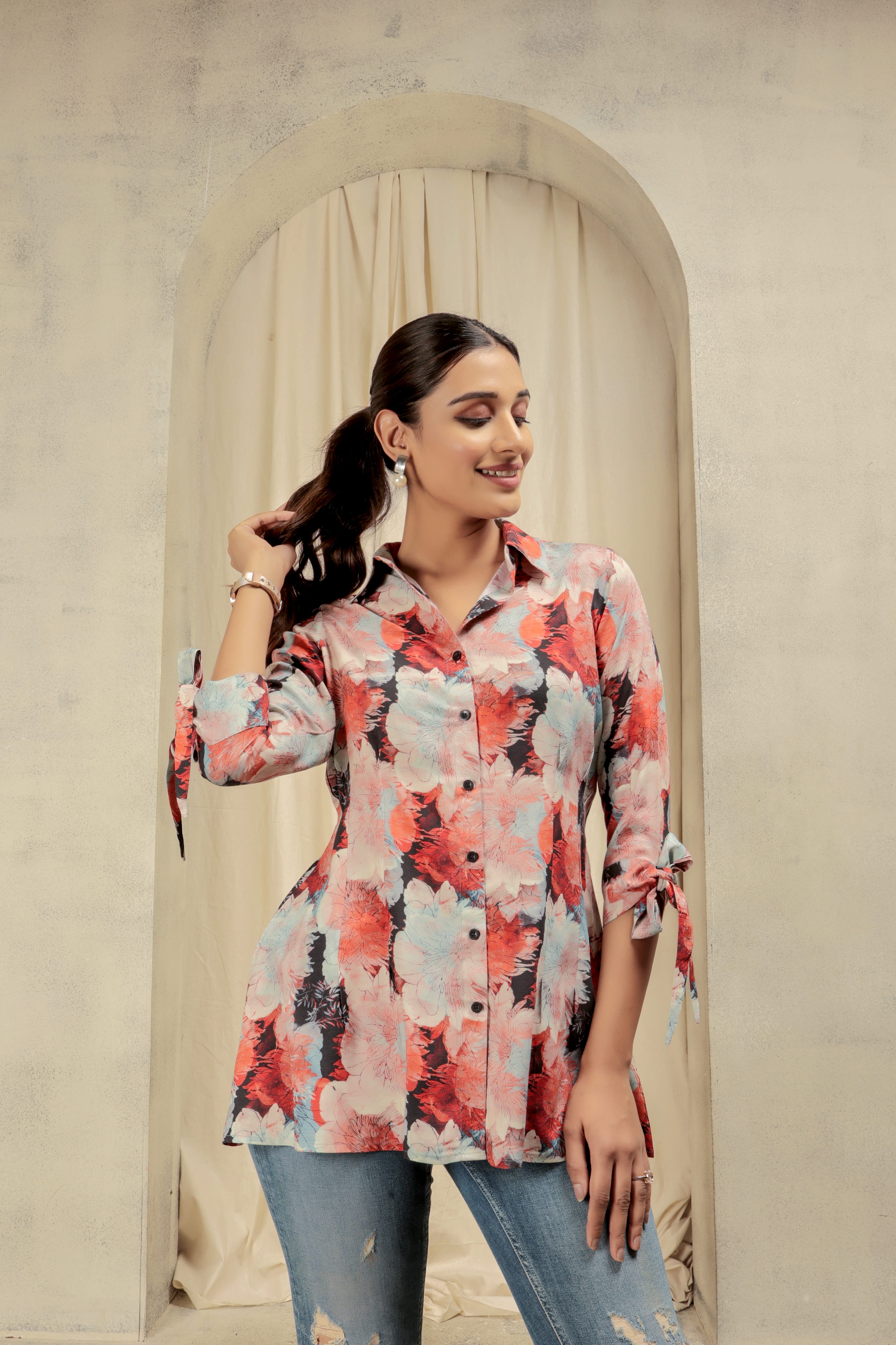 Digital Pink Work Wear Shirt