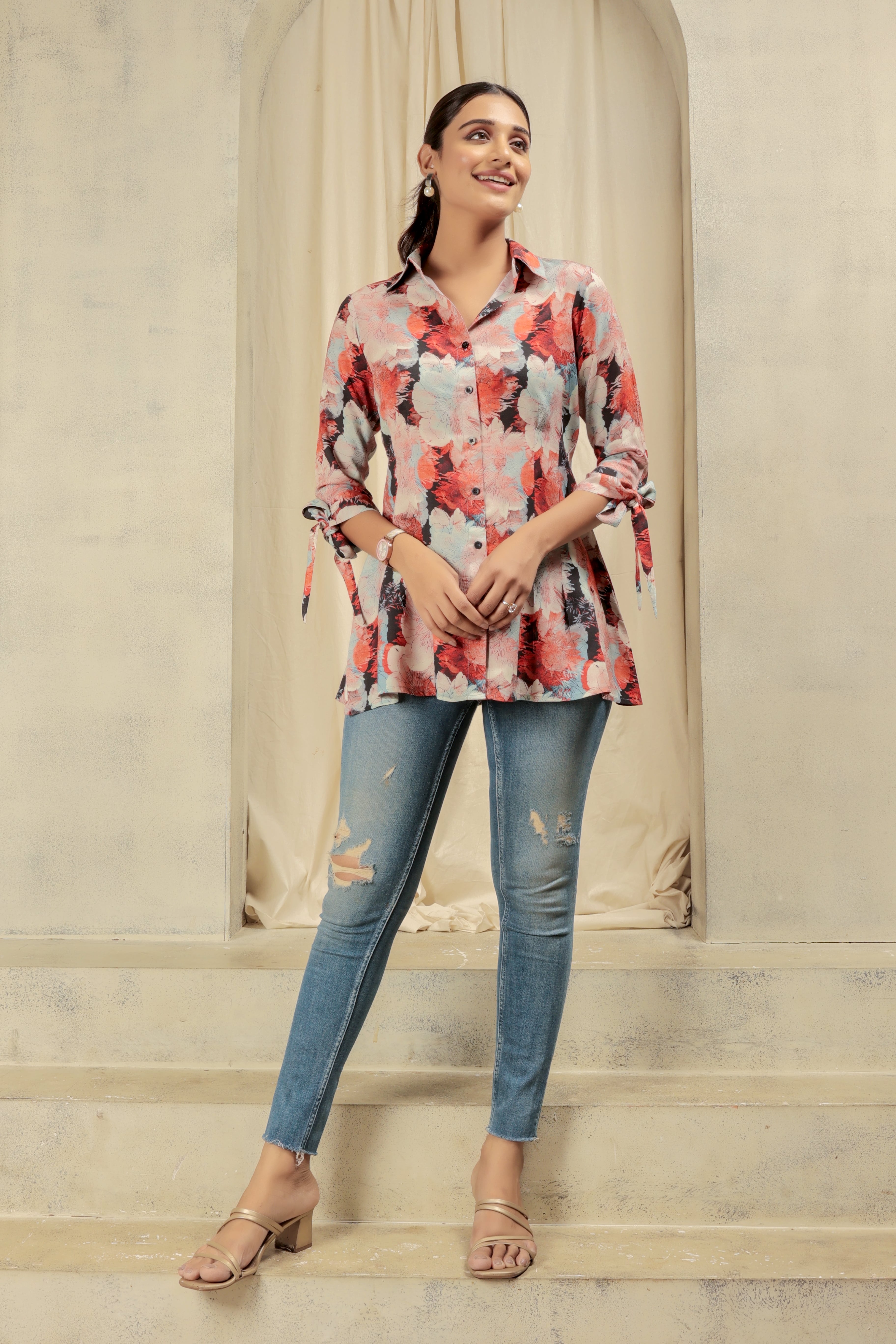 Digital Pink Work Wear Shirt