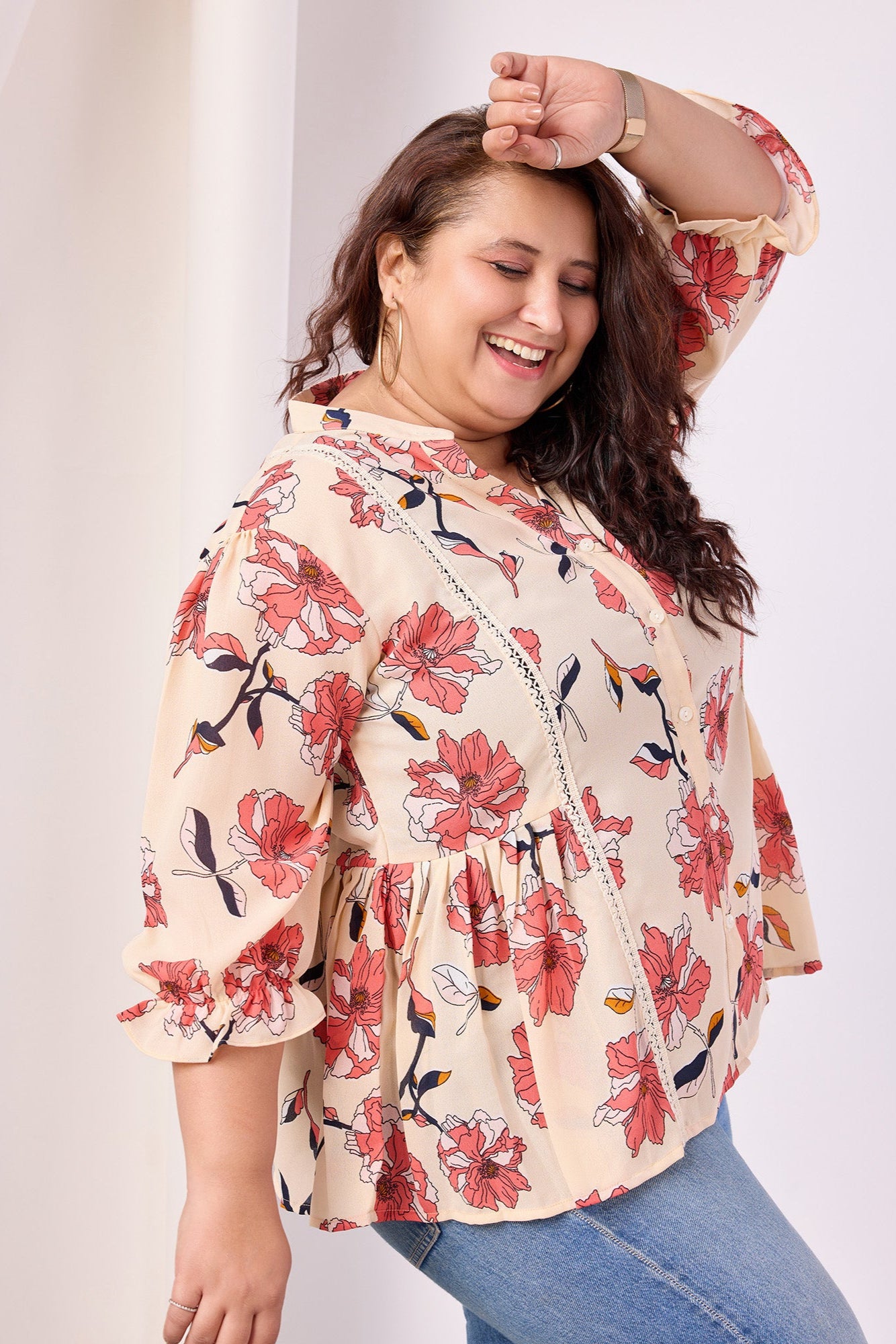 Multicolor Mandarin Relax Top