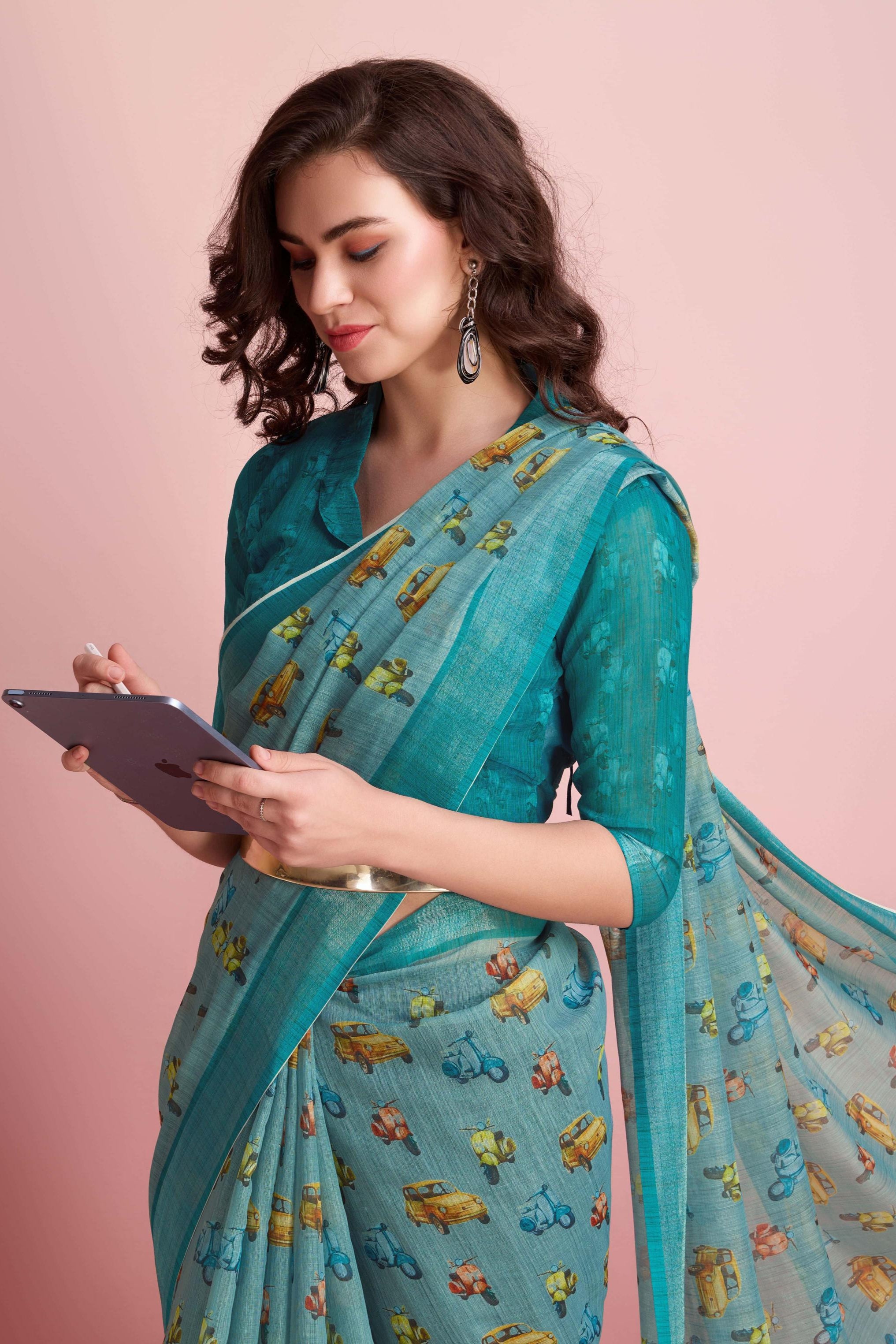 RACHNA Ethnic printed  Ready to Wear Saree