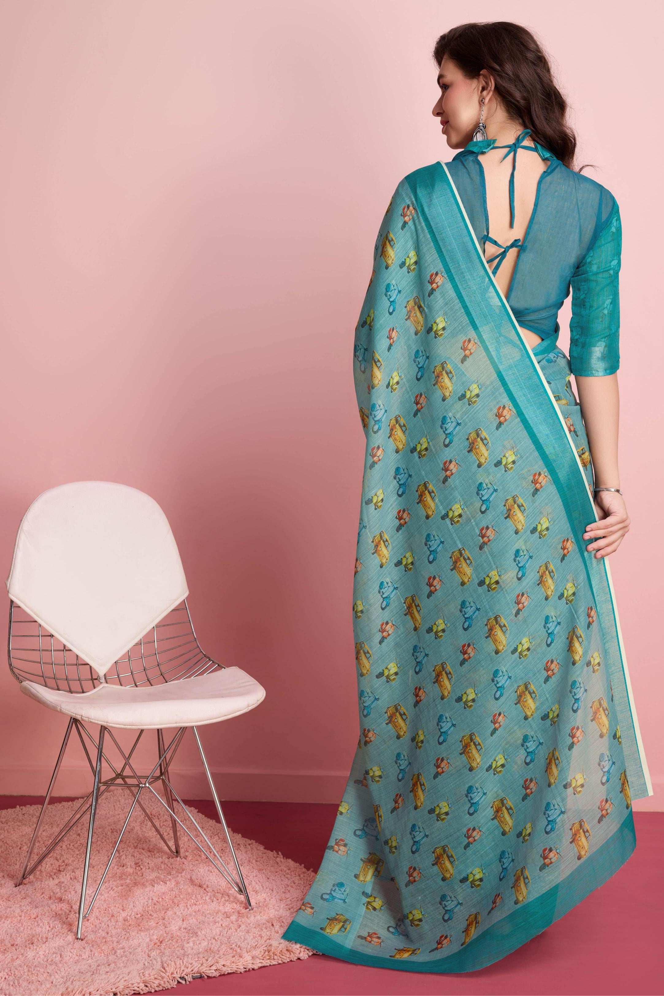 RACHNA Ethnic printed  Ready to Wear Saree