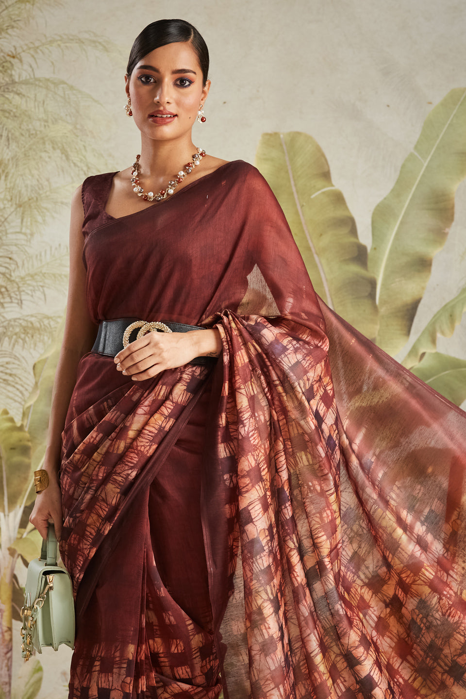 RACHNA Women Ready to Wear Chanderi Saree