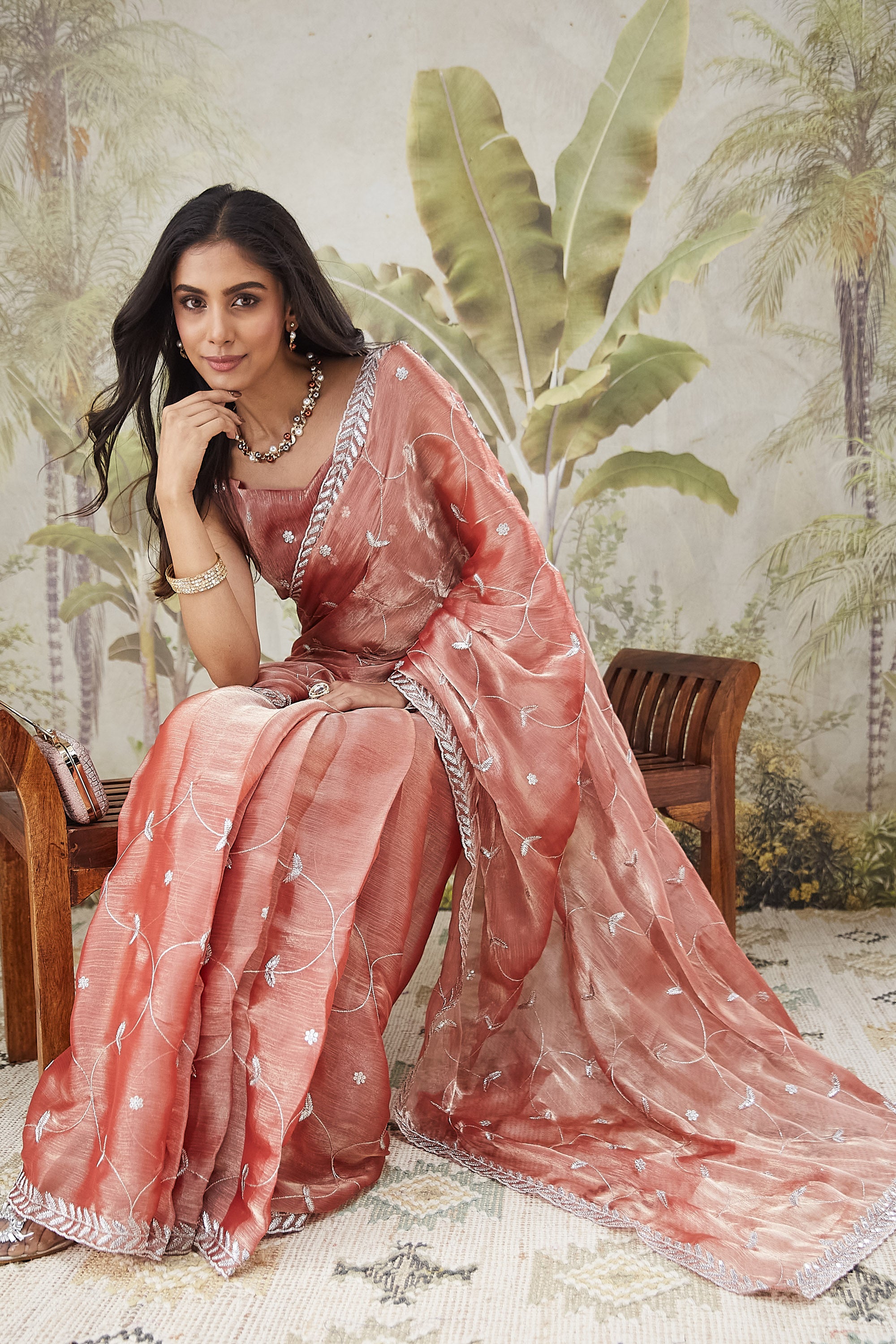 Embroidery Work  Saree