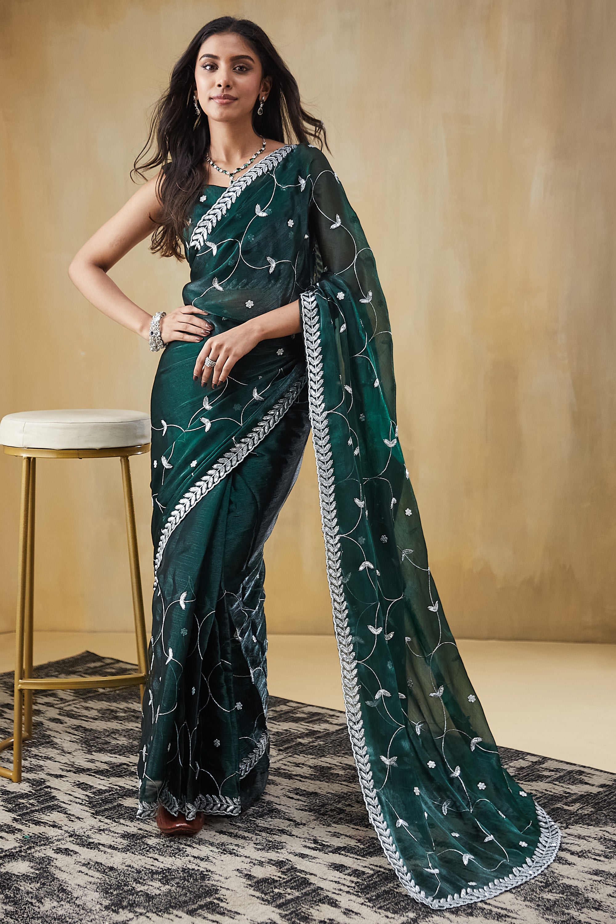 Embroidery Work  Saree